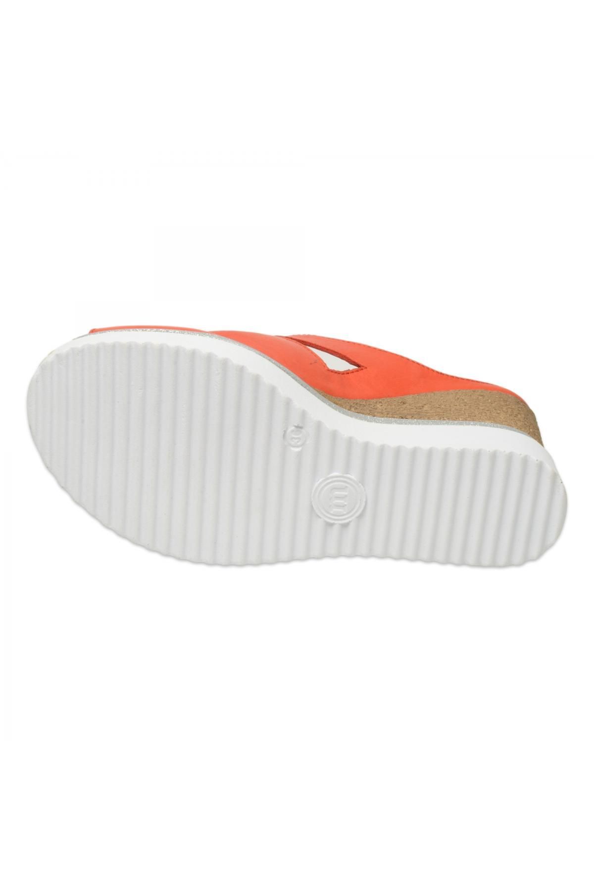 Mammamia-D25Yt-1455Z Daily Wedge Heeled Red γυναικείες παντόφλες 5