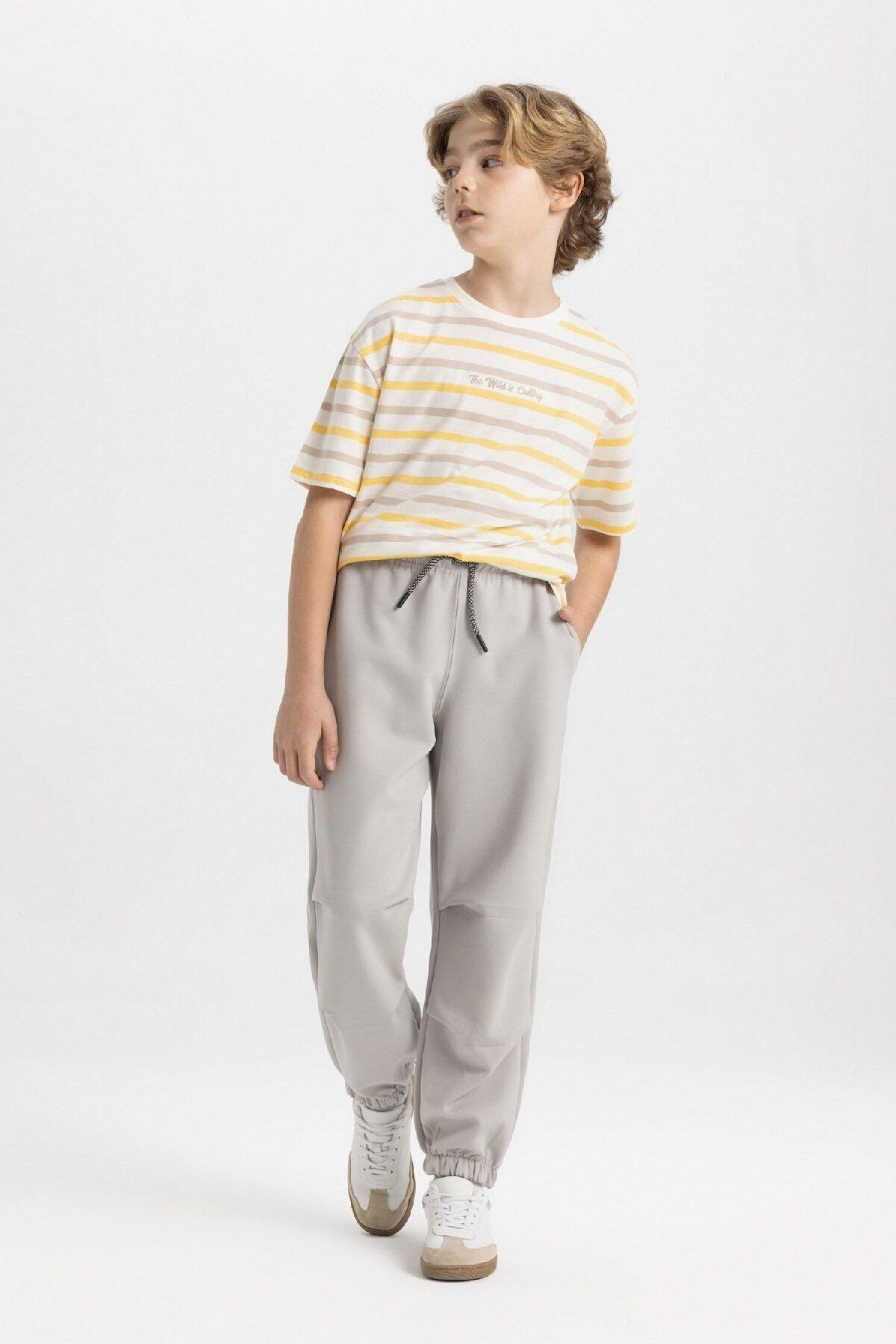 DeFacto-Boy's Elastic Jogger Sweatpants with Pockets - C2093A824Sp 4