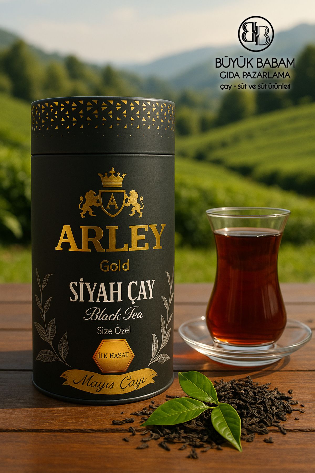 ARLEY GOLD İLK HASAT MAYIS ÇAYI SİLİNDİR KUTU 500 GR