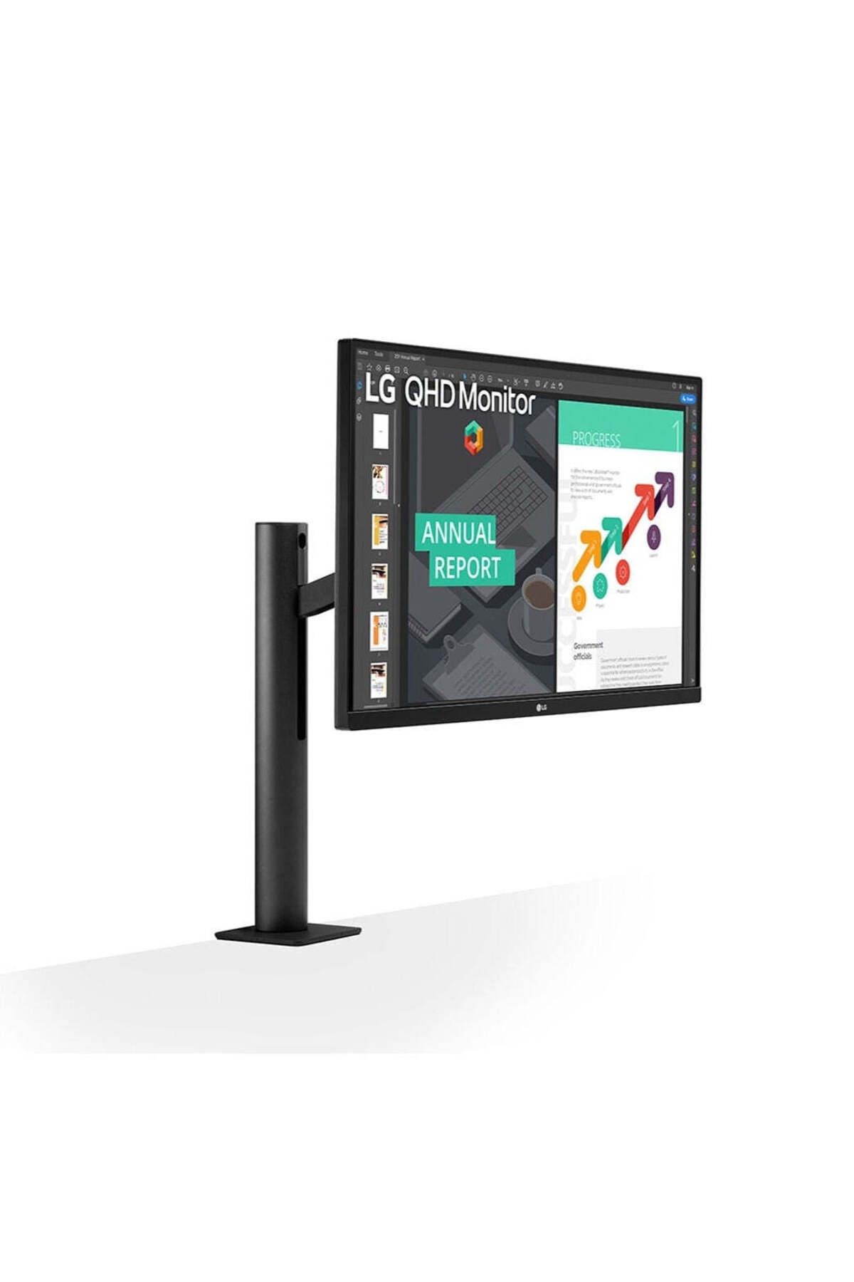 LG-شاشة 27QN880-B Ergo IPS مقاس 27 بوصة QHD مع منفذ USB Type-C 3