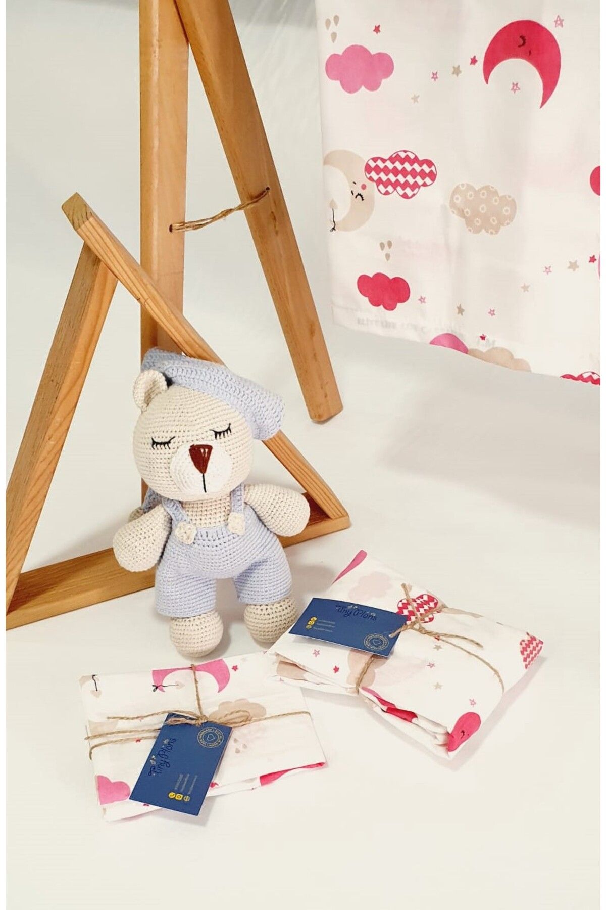 tiny plans-Cloud Pattern Elastic Single Sheet Pillowcase Set 6