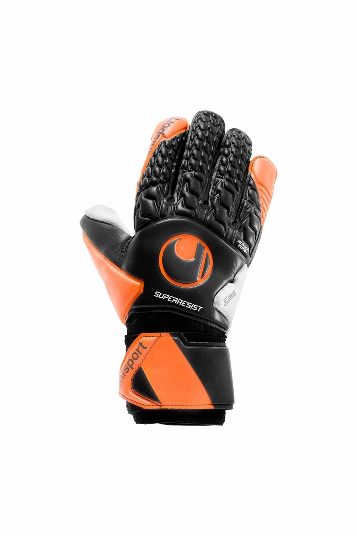 دستکش دروازه بان مشکی مردانه و زنانه 22.015 Super Resist HN Goalkeeper Gove uhlsport