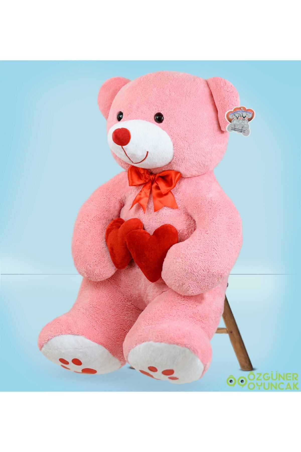 Özgüner Oyuncak Özgüner 100 Cm Pembe Bobo Peluş Ayıcık