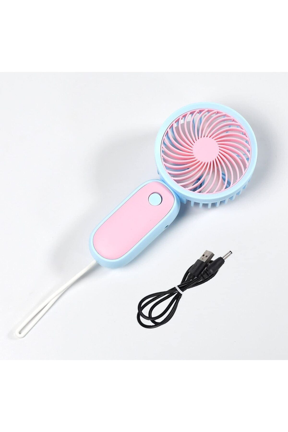 NETAVANTAJ Taşınabilir USBli Şarjlı Mini Fan Pembe El Fanı