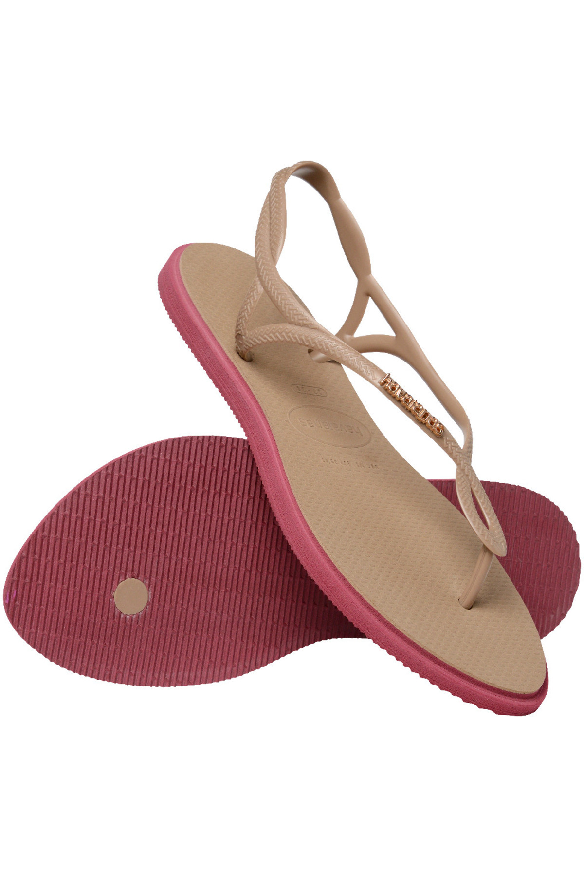Havaianas-Luna Point Rose Gold Women's Flip Flops 5