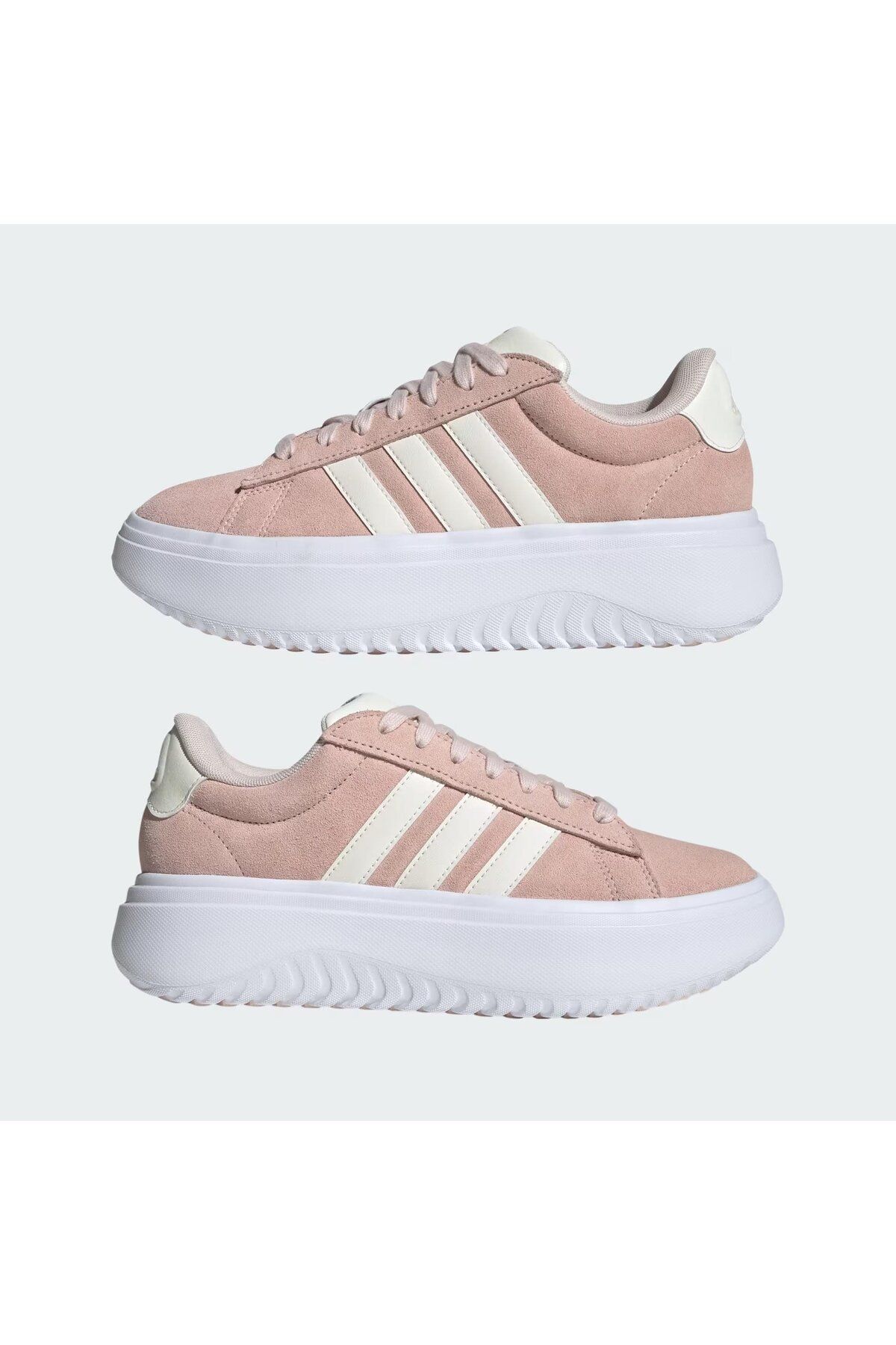 کفش تنیس صورتی زنانه IE1104 Grand Court Platform سودید adidas
