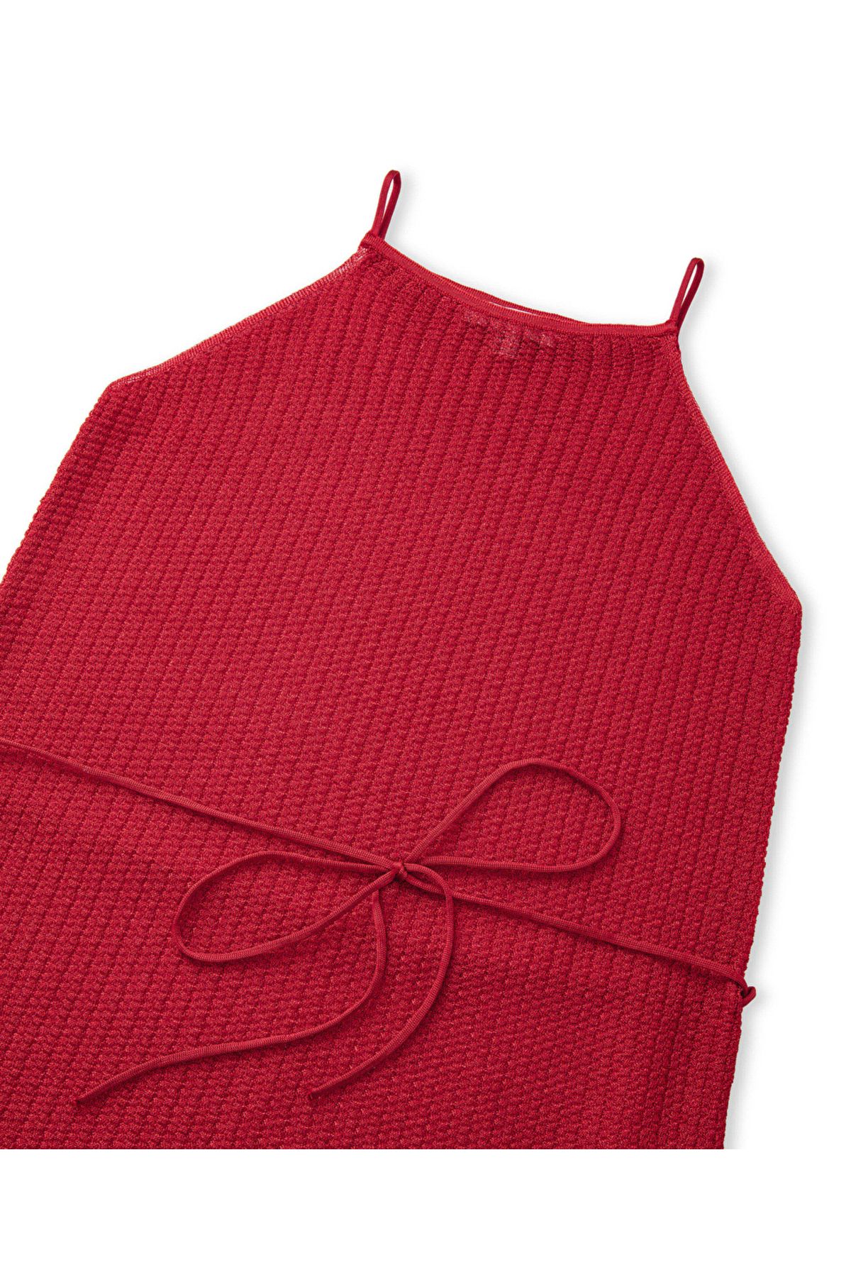 İpekyol-Tricot Blouse with Openwork and Tie on the Waist 4