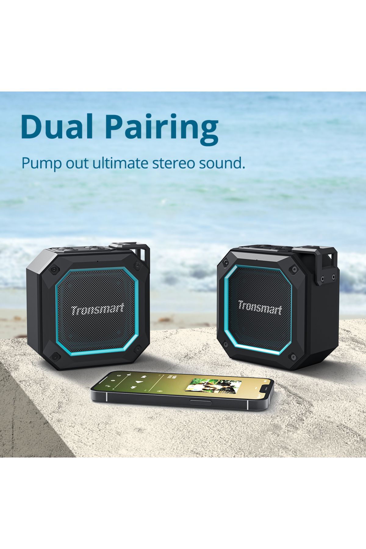 Tronsmart-Groove 2- 10w Portable Bluetooth Speaker With Extra Bass, Ipx7 Waterproof- Black 5