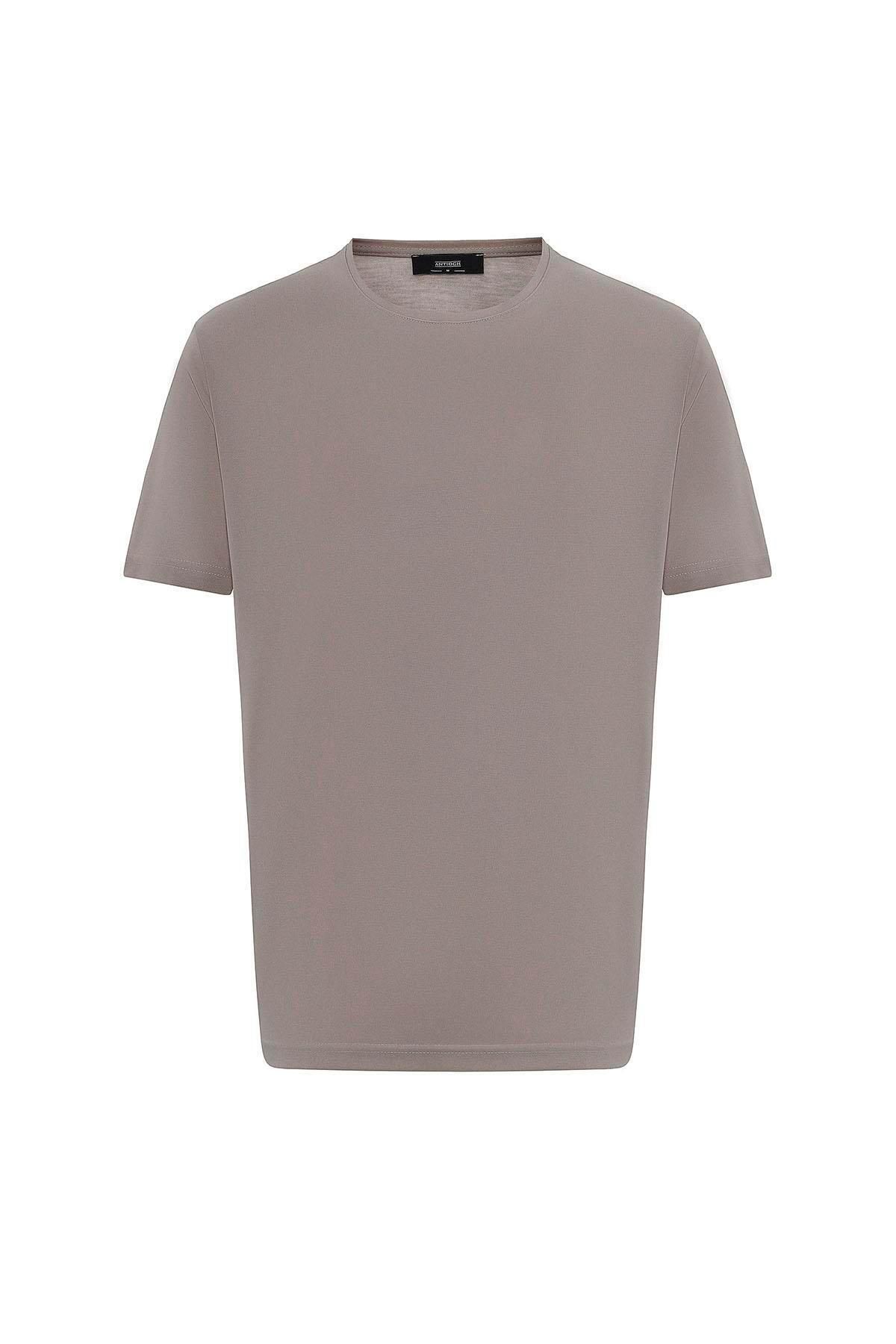 Antioch-Tricou pentru bărbați din țesătură tehnică modal, bej, cu ajustare normală 6