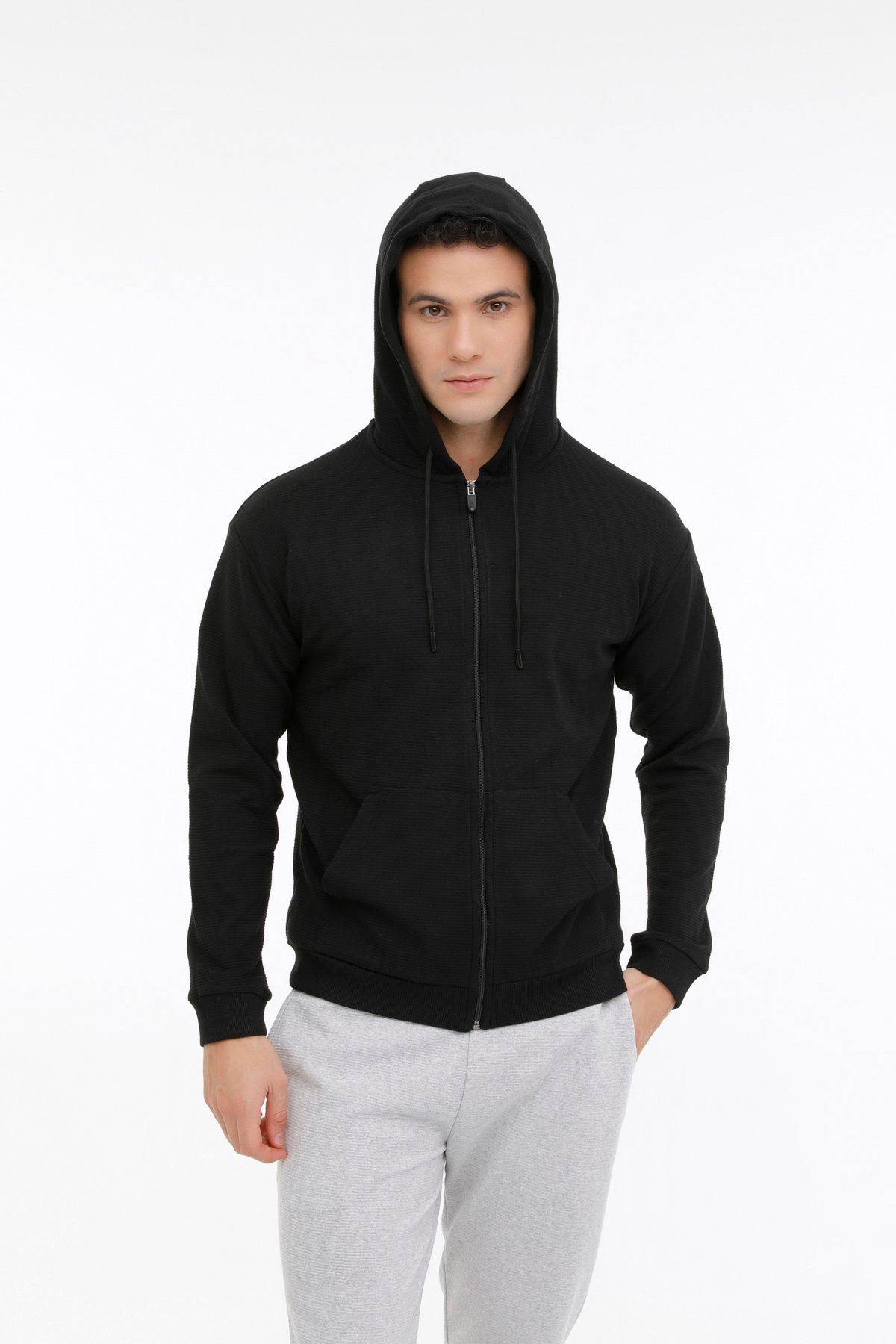 Kinetix-MR OTN87 BSC FZ HD 4FX Black Men's Tracksuit 5