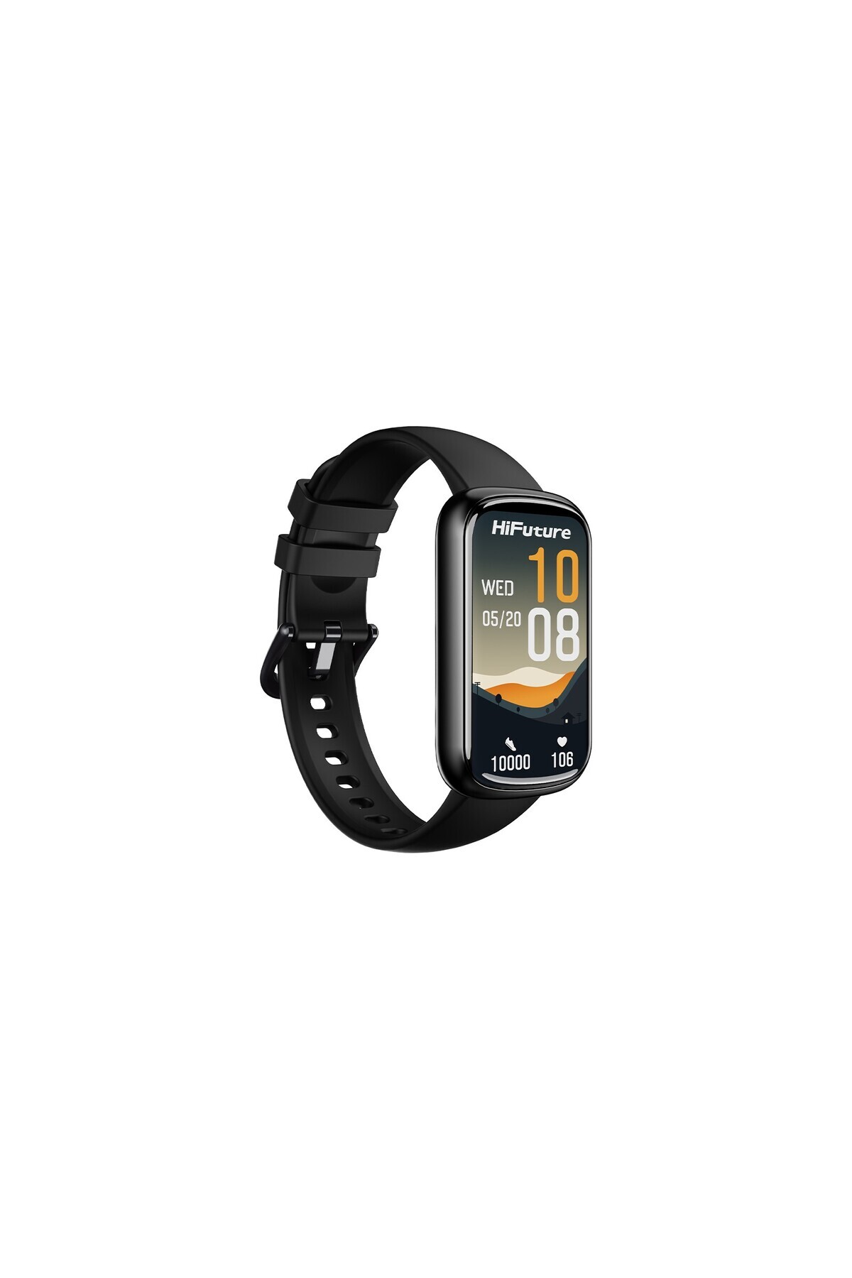 HiFuture-Evo2 Bluetooth 5.2 1.47” Ekran 1 Atm Su Geçirmez 24 Spor Modu Nabız Takibi Akıllı Bileklik Siyah 3