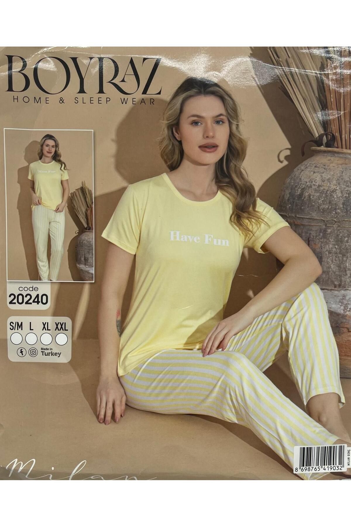 BOYRAZ BAMBU kumaş İNCE pijama