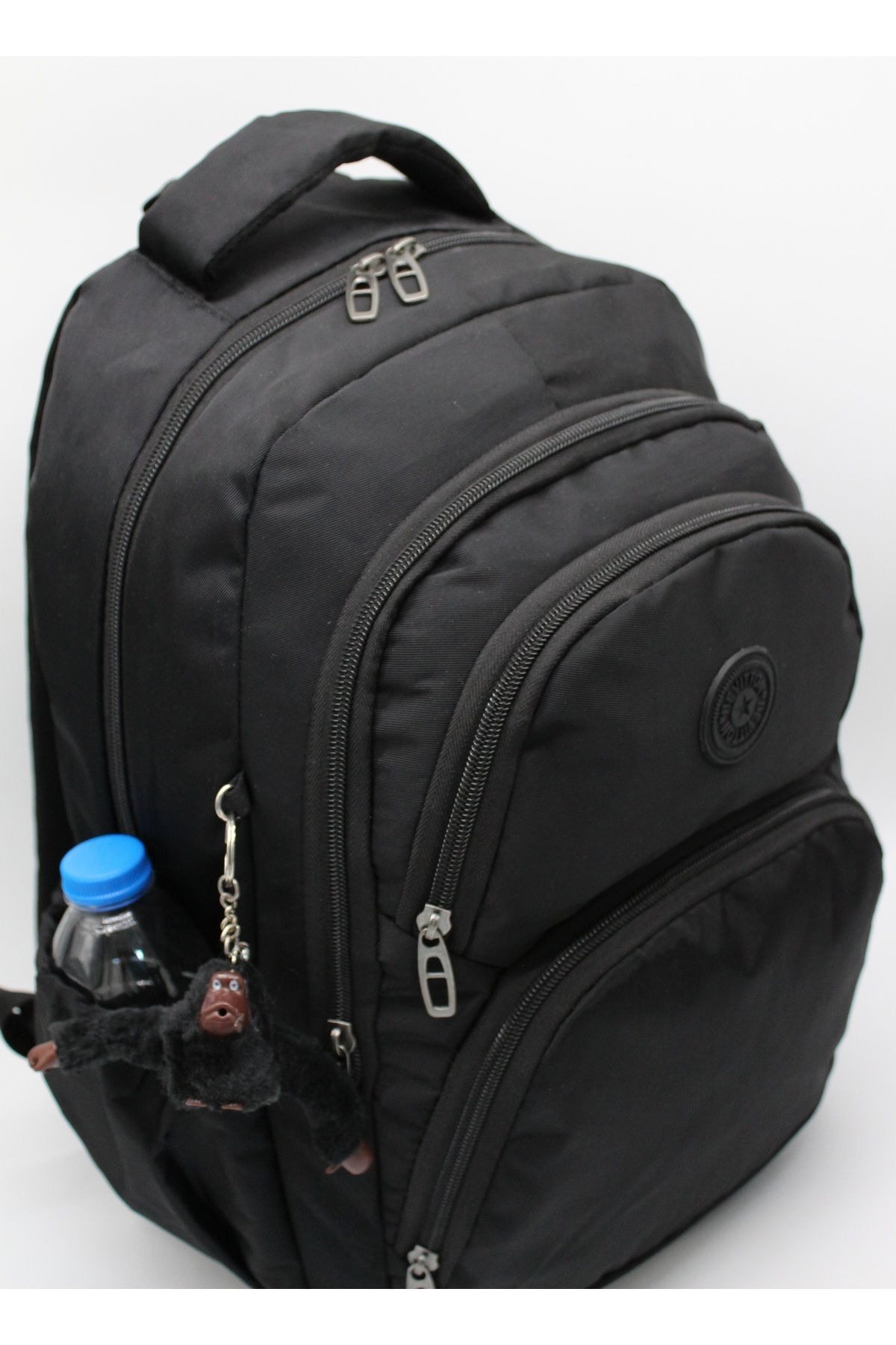 Bevitton-Waterproof Fabric Unixes School Bag - Black 6