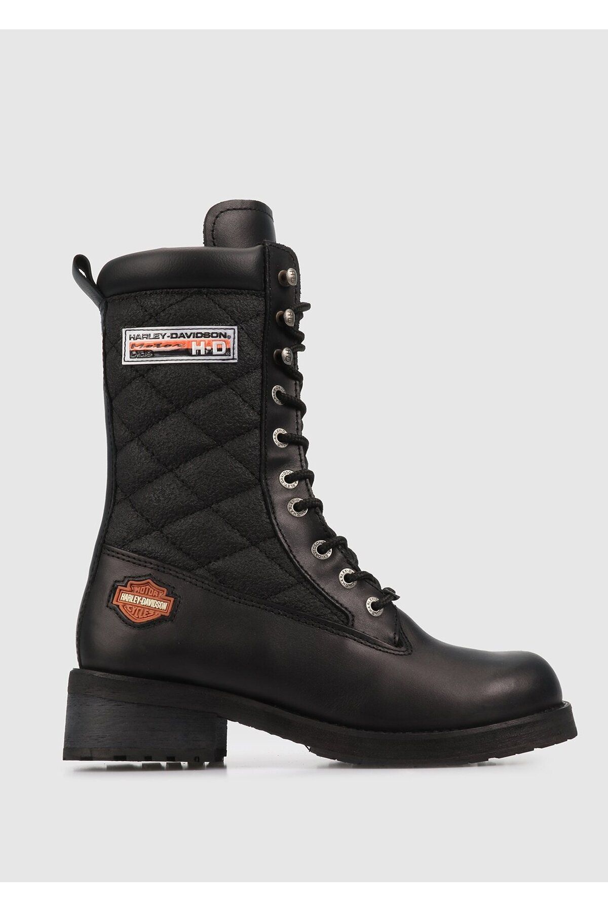 Harley Davidson Rose Siyah Kadın Yağlı Deri Bot 025z100217
