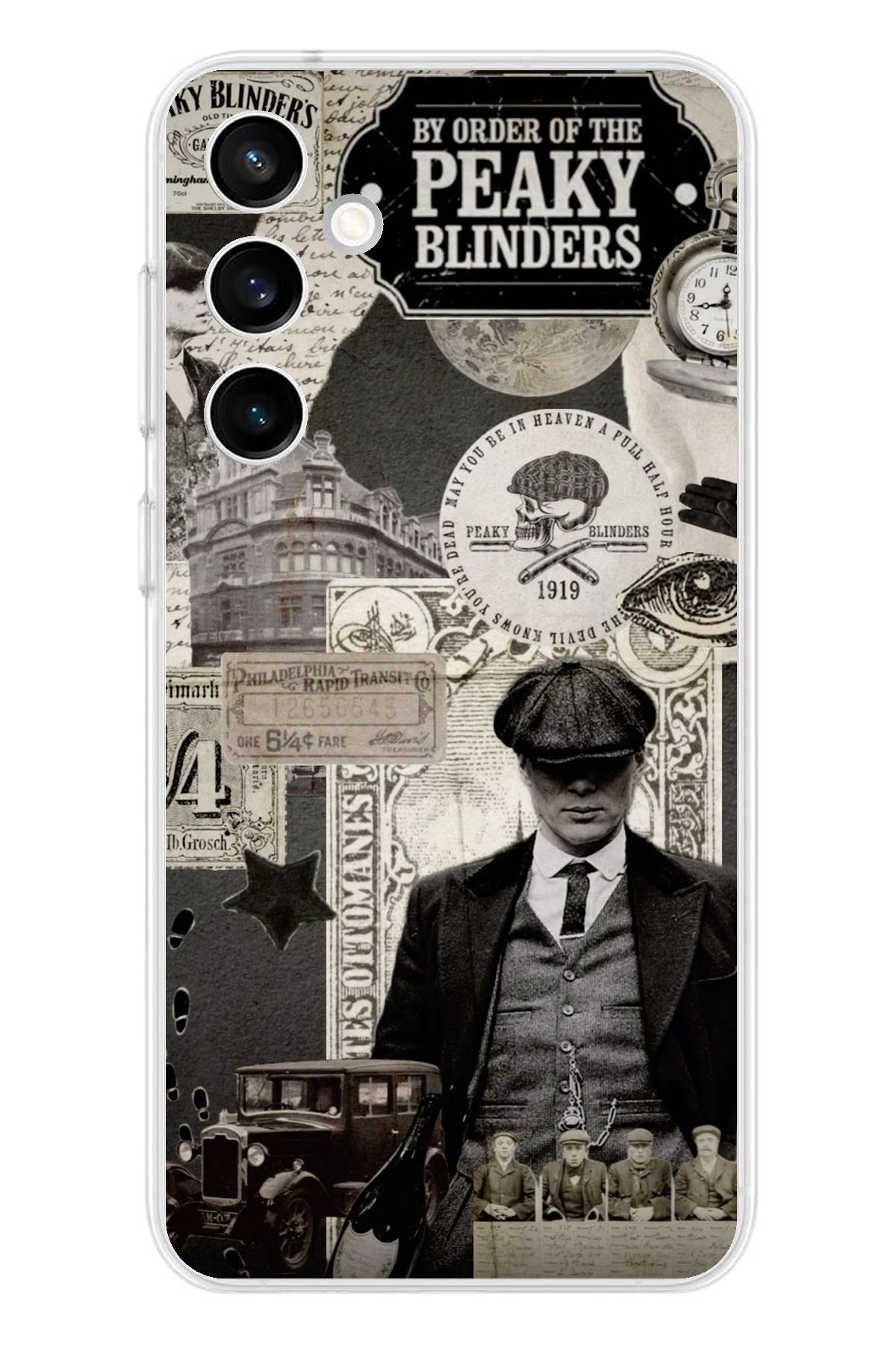 TechTree Samsung Galaxy S23 Fe Uyumlu Peaky Blinders Şeffaf Silikon Kılıf