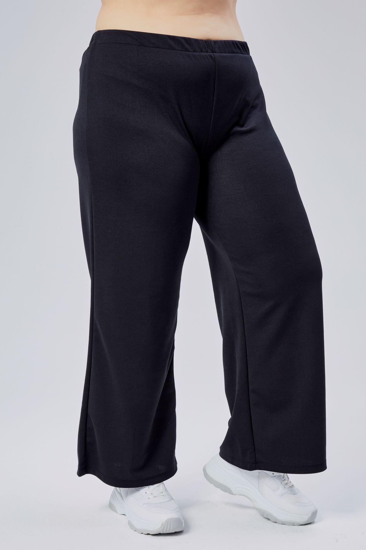 Curvy Trend-Large Size Wide Straight Leg Stretch Pants 3