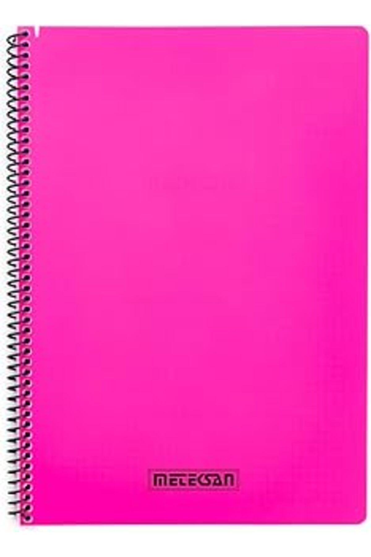 Karachil Meteksan Karina Neon Serisi, A4 100 Yaprak Kareli Pp Kapaklı Spiralli Defter, Pembe