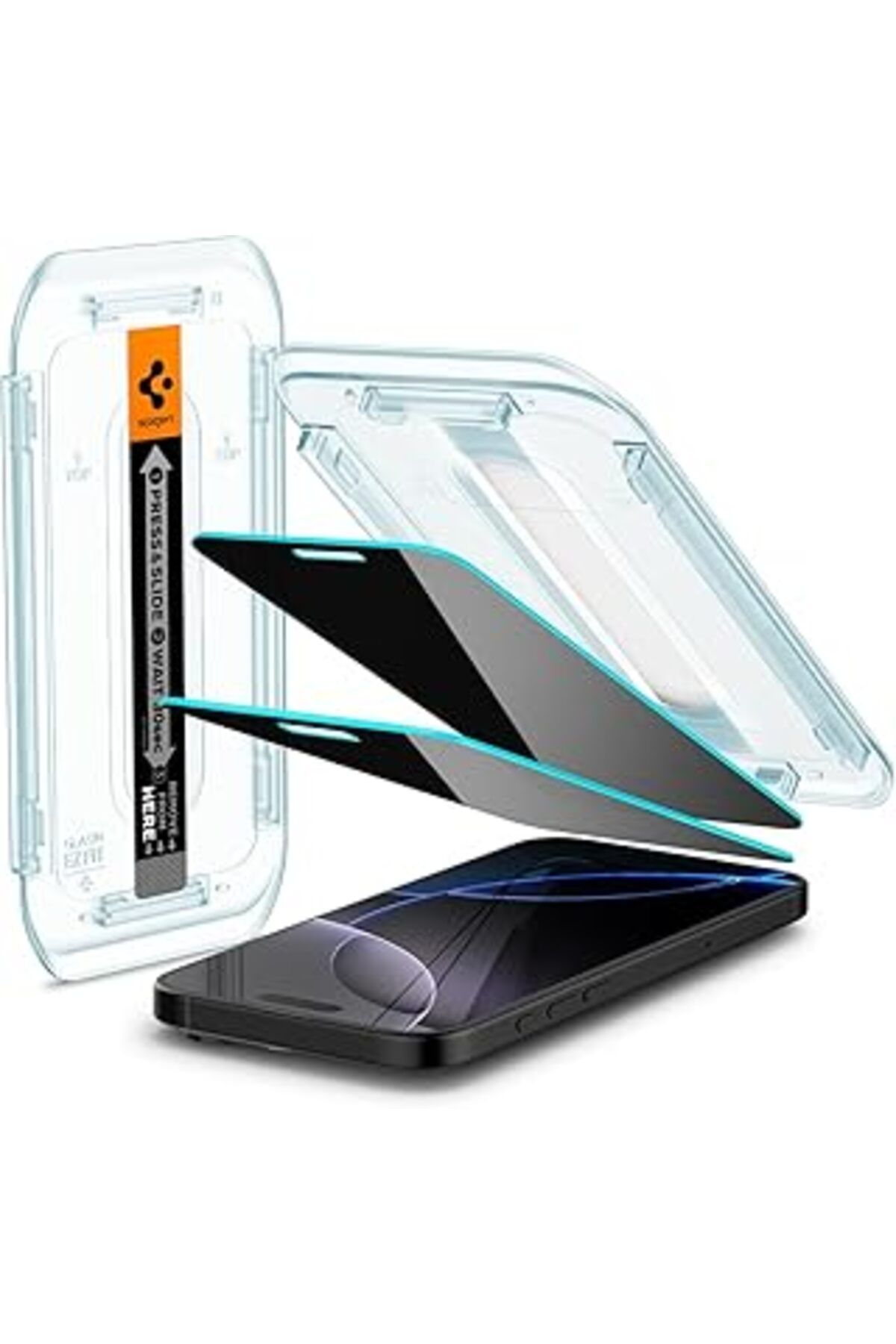 Pazarcan Iphone 16 Pro Hayalet Cam Ekran Koruyucu Kolay Kurulum Glas.Tr Ez Fit Privacy (2 Adet) - Agl07929