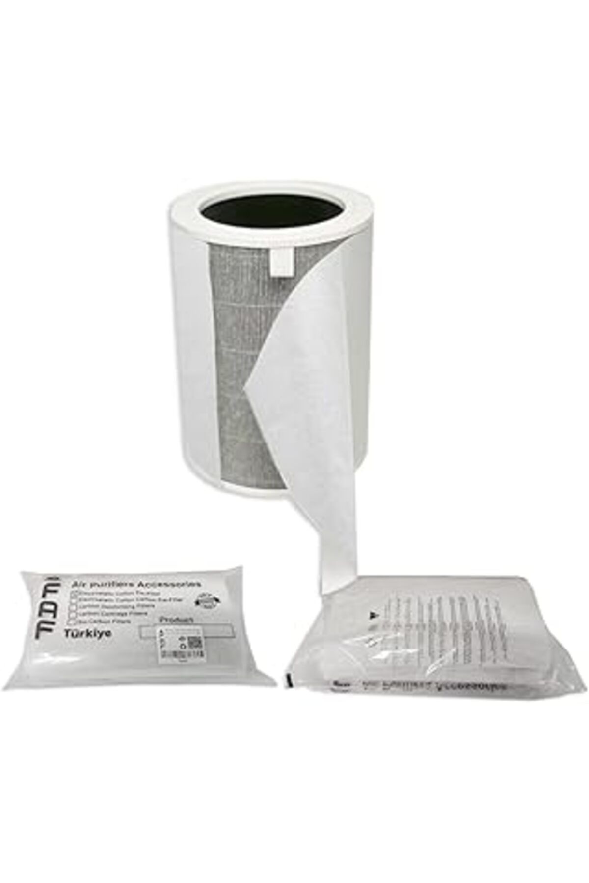 Pazarcan Faf Fresh Air Filter 10 Adet Xiaomi Smart Purifier 4 Pro İle Uyumlu Filtre Üstüne Uyumlu Gümüş İyon