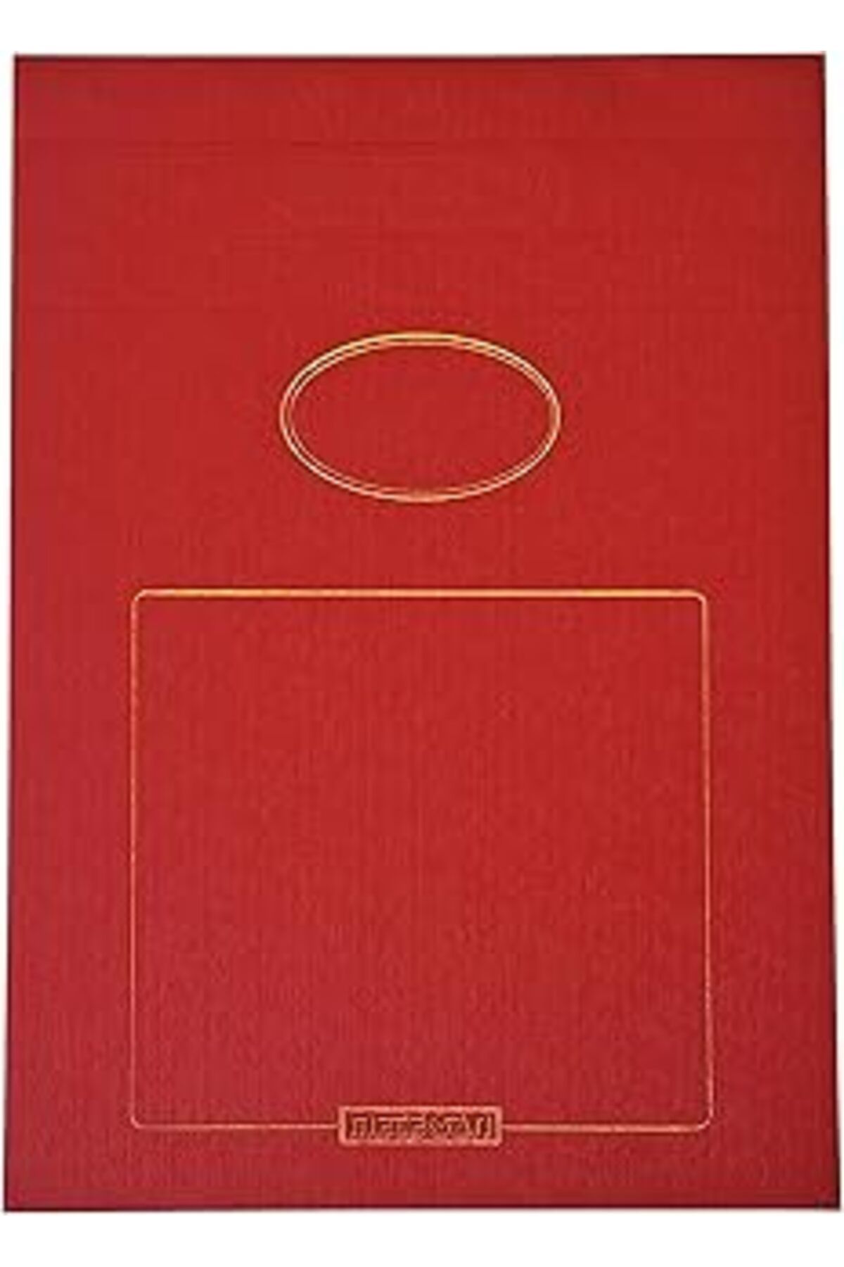 Karachil Meteksan Prestij 17X24 Cm Dokulu Karton Kapaklı Bloknot, 150 Yaprak, Düz, Kırmızı