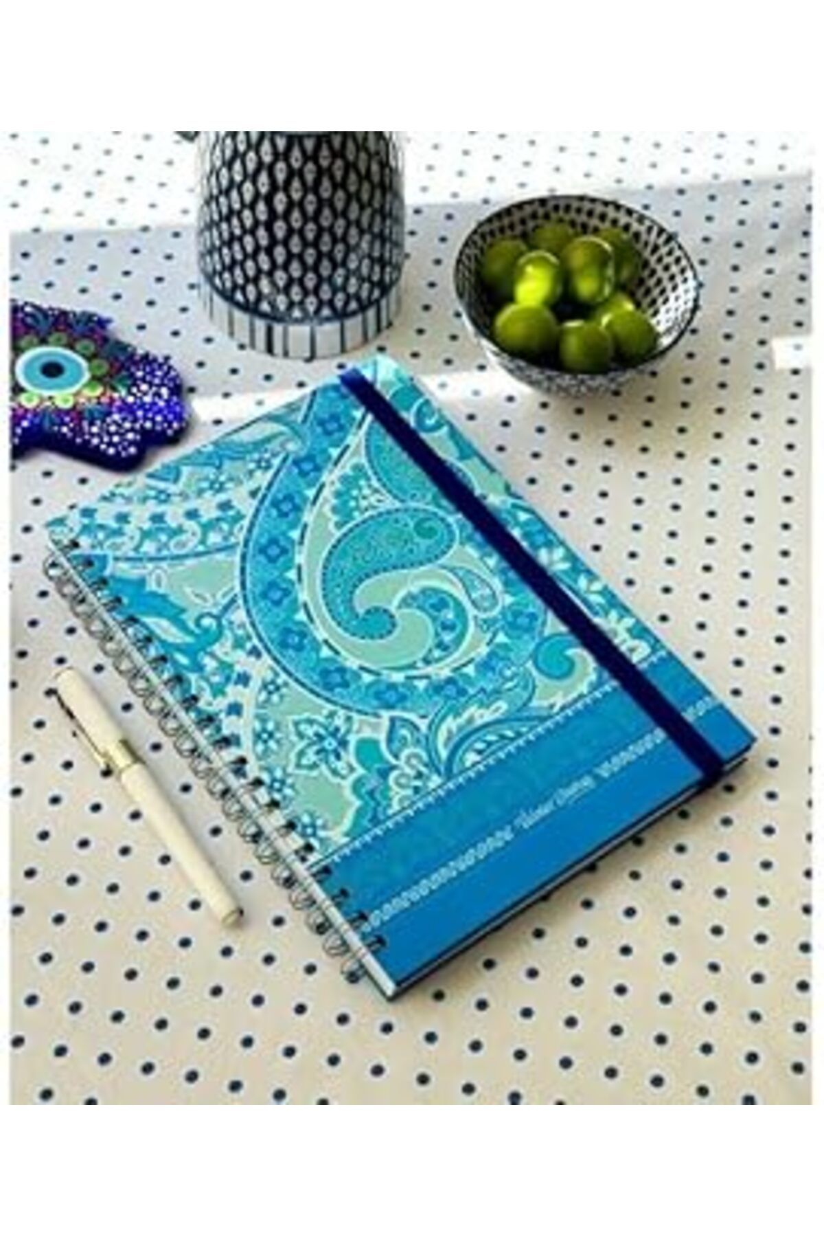 Pazarcan Victoria'S Journals Sert Kapak Spiralli Defter,Lastikli 20X28 Cm 90 Gr. 120 Yap. +40 Çiz.+40 Nokt