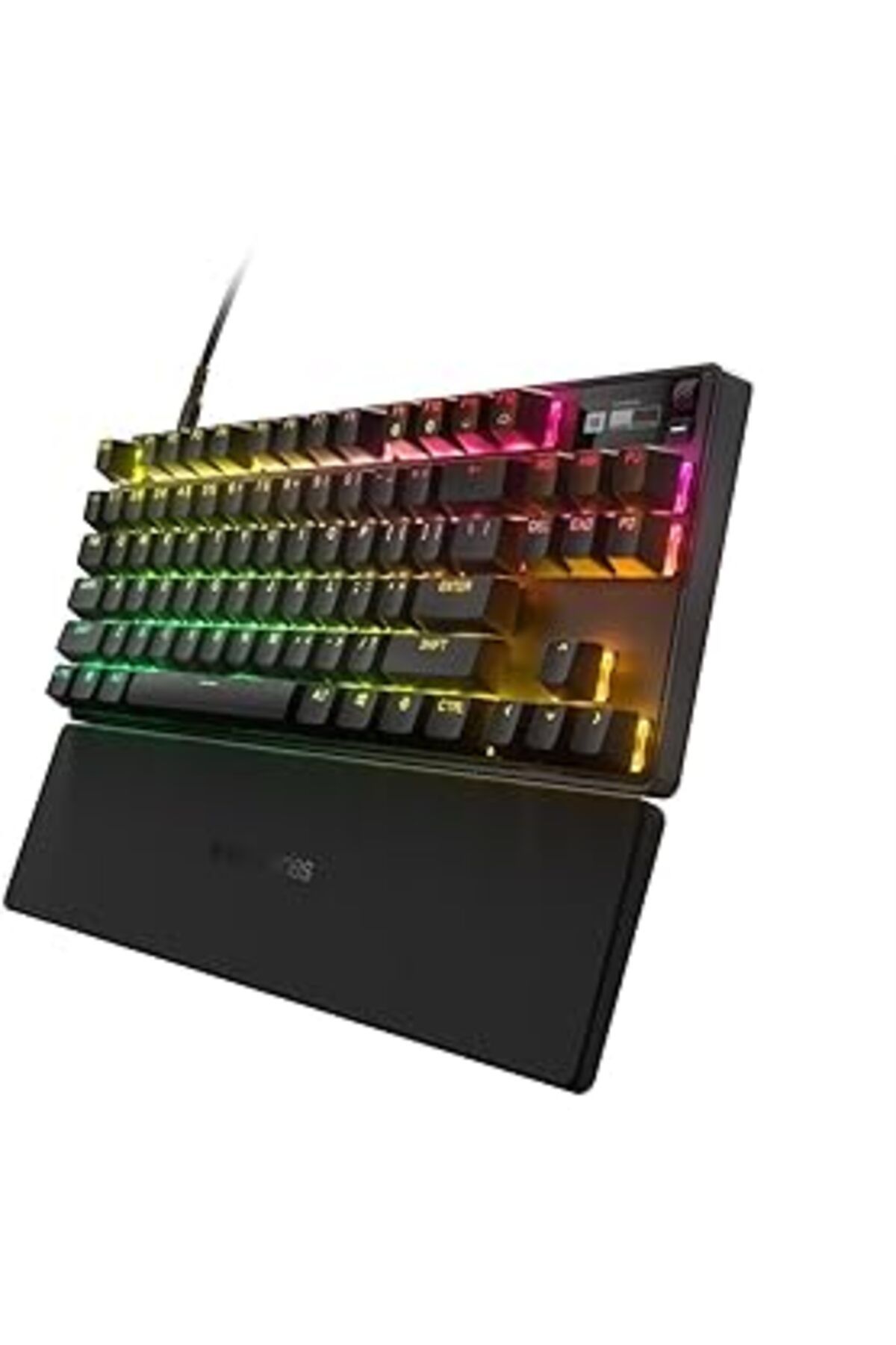 Pazarcan Apex Pro Tkl Mekanik Gaming Klavye, Değiştirilebilir Aktivasyon Noktaları, Oled Ekran, Rgb, Pbt Tuş