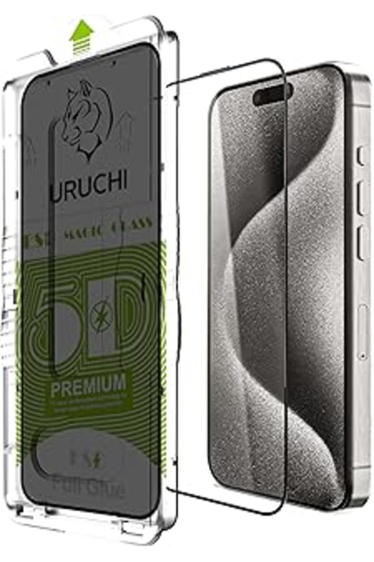 Pazarcan Uruchi Epro Iphone 16 Pro Max (6.9") İle Uyumlu Hayalet Ekran Hizalama Aparatlı Ve Takılırken Camın