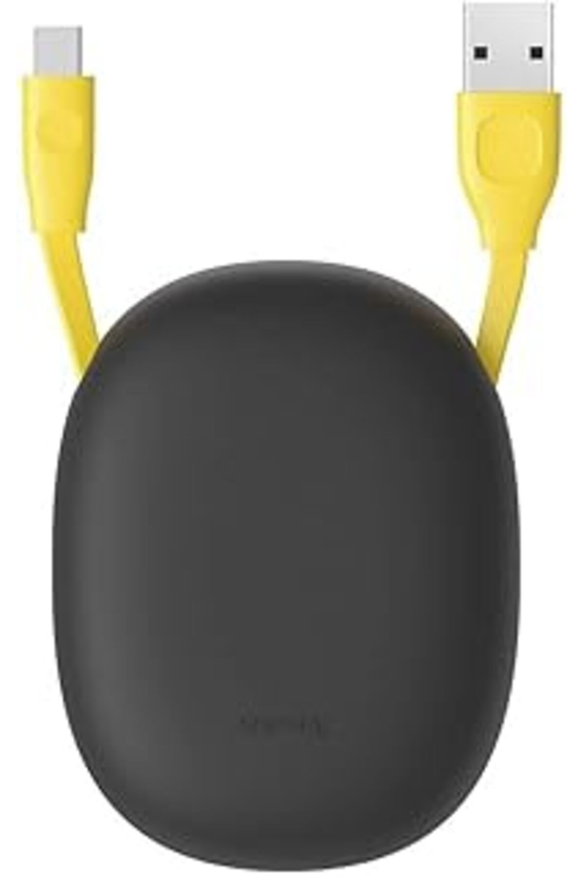 Pazarcan Lets Go Little, 2.0 A Usb-A & Lightning Makaralı Şarj & Data Aktarım Kablosu, 1 Metre, Siyah - Sarı
