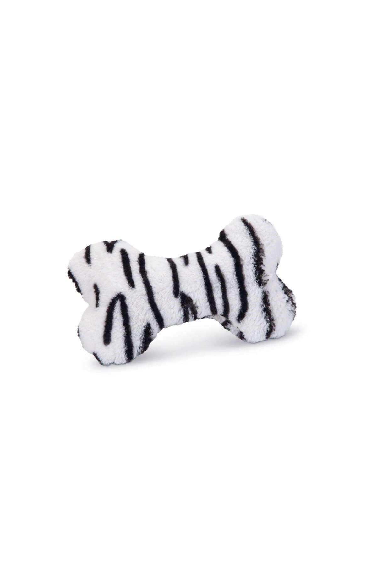 Beeztees Köpek Oyuncağı, Sesli, Kemik, Peluş, Siyah/Beyaz, 18x13x3cm BSTMY