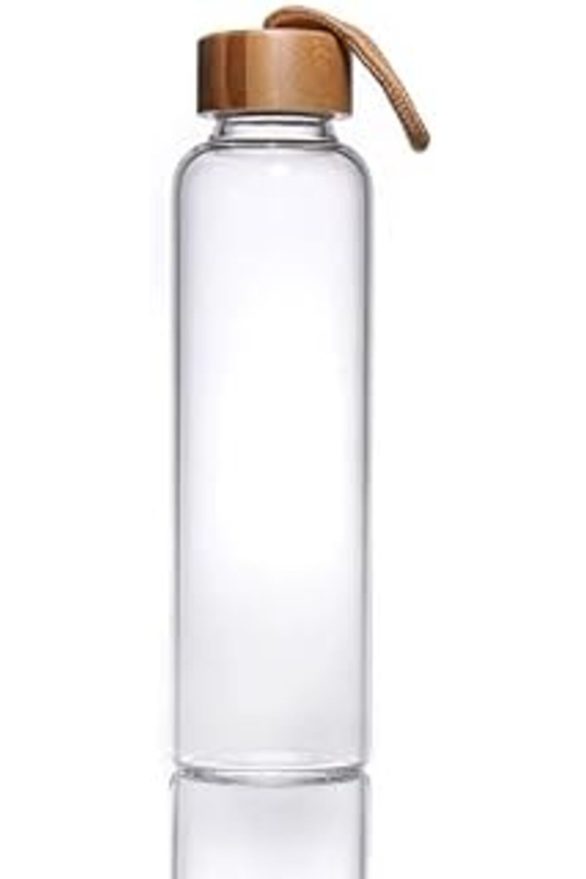 Mu Art Auracane Kapaklı Borosilikat Cam Matara – 750 Ml Sızdırmaz Su Şişesi, Taşıma İpli Suluk,Buz Dolabı