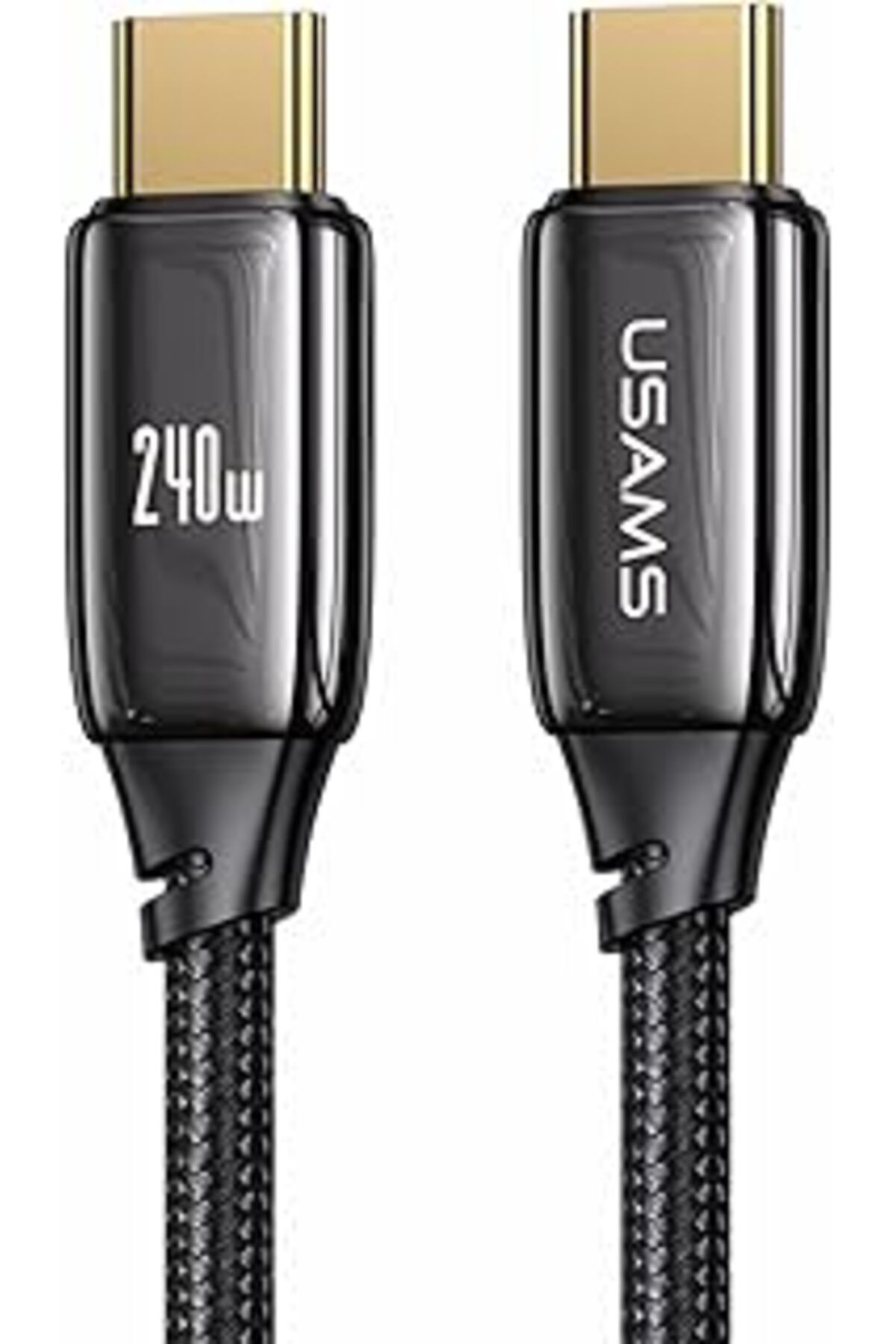 Karachil Usams Us-Sj581 Pd3.1 Type-C To Type-C Çinko Alaşım 240W Hızlı Şarj Ve Data Kablosu 2M