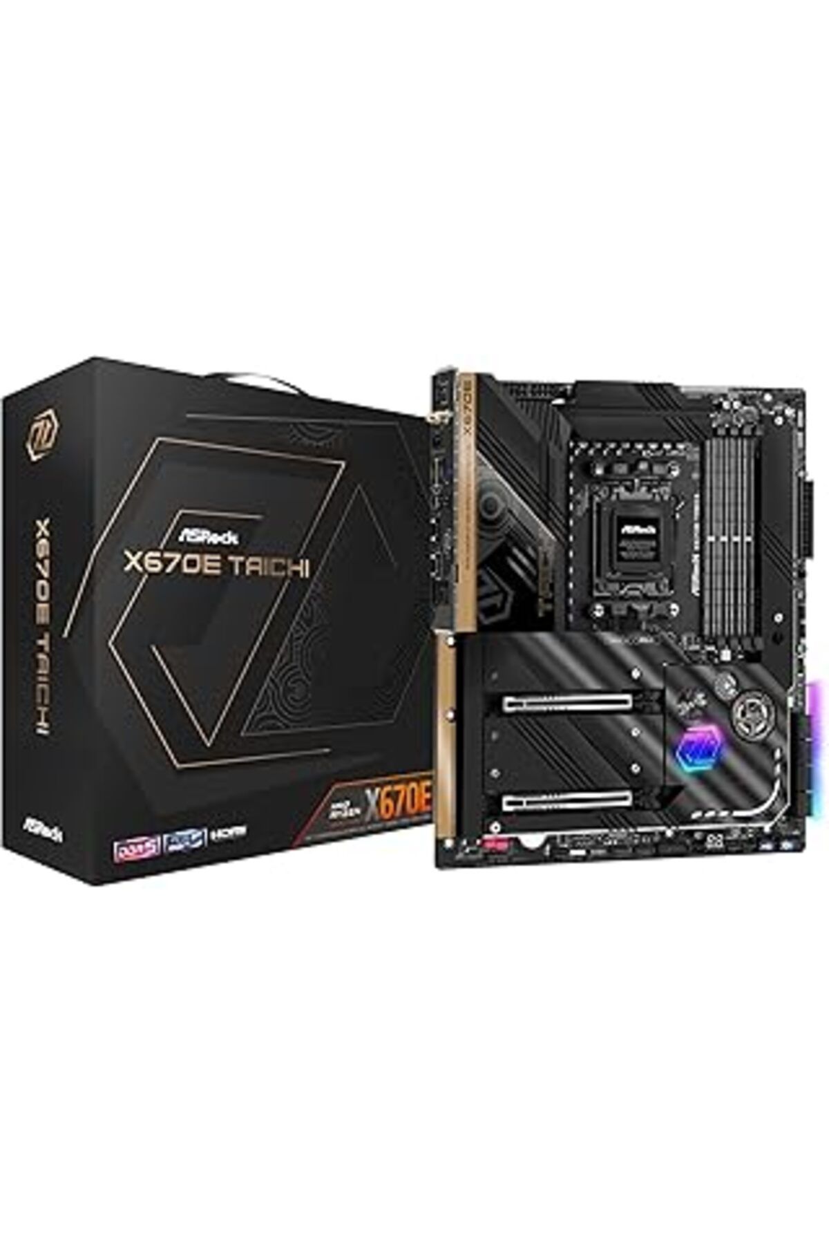 Pazarcan Asrock X670E Taichi Rgb Eatx Anakart Amd Am5 Ryzen 8000 Ve 7000, Ddr5, 4X M.2 Ssd, Amd Expo, Wifi 6