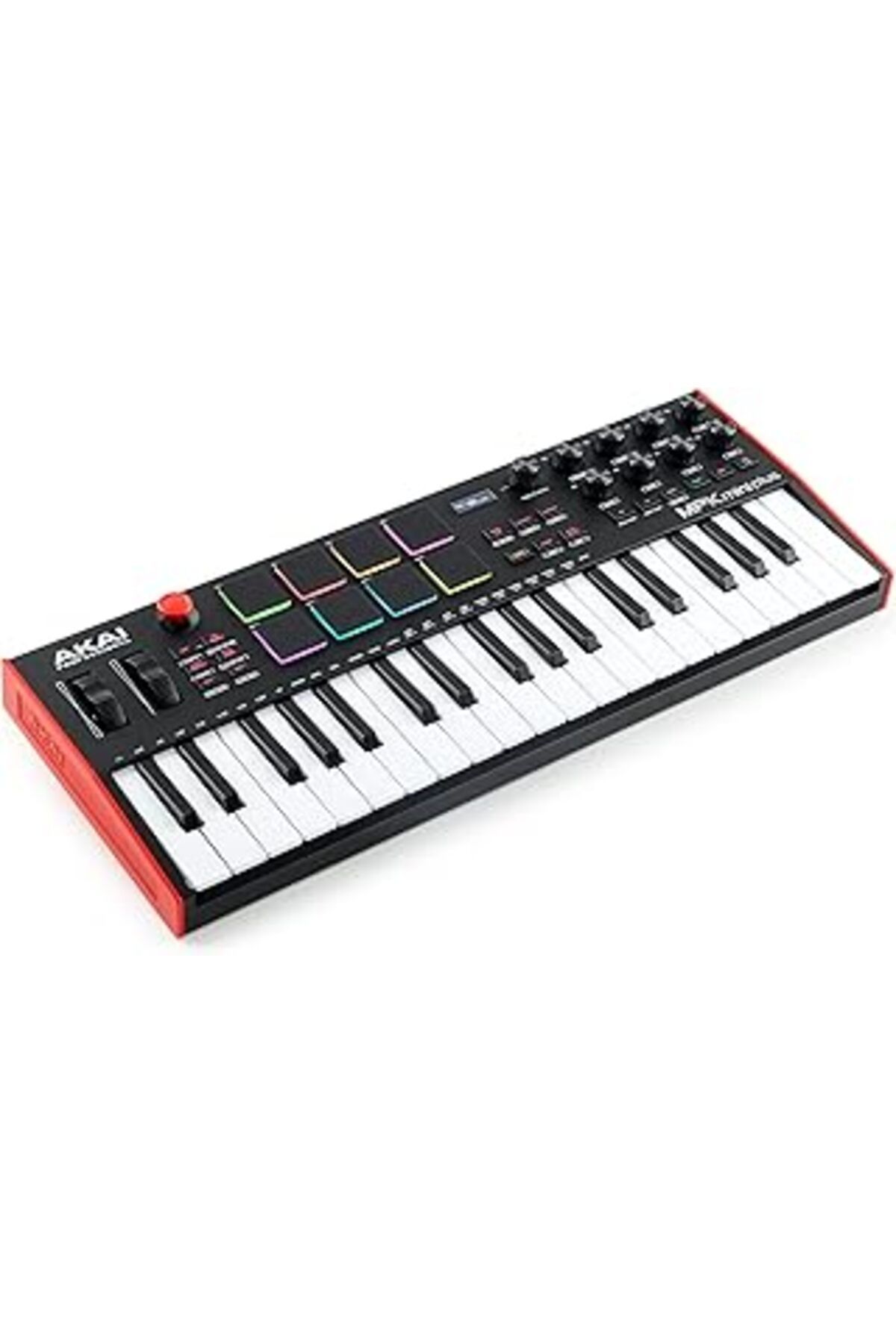 Mu Art-Akai Professional Mpk Mini Plus USB Midi Keyboard Controller, 37 Mini Keys, 8 Mpc Pads, Sequencer, Mi 1