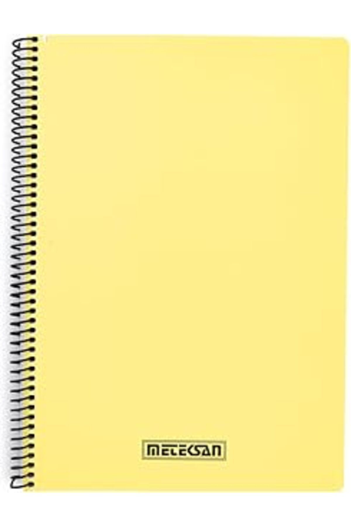 Karachil Meteksan Karina Pastel Serisi, A4 100 Yaprak Çizgili Pp Kapaklı Spiralli Defter, Sarı