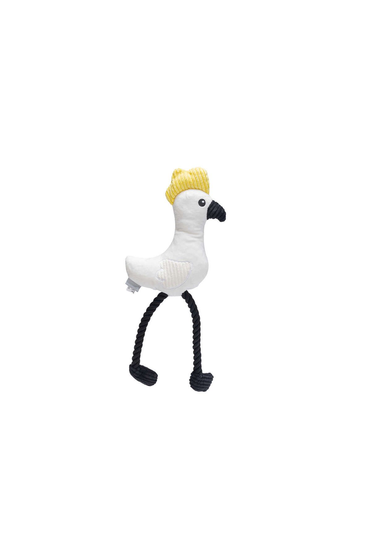 Beeztees Köpek Oyuncağı, Sesli, Papağan, Peluş, Beyaz, 42x19,5x6cm BSTMY