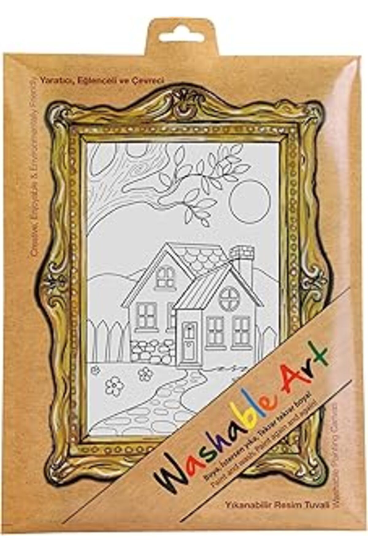 Karachil Akademi Çocuk Funny Mat -Washable Art - Tatli Evim