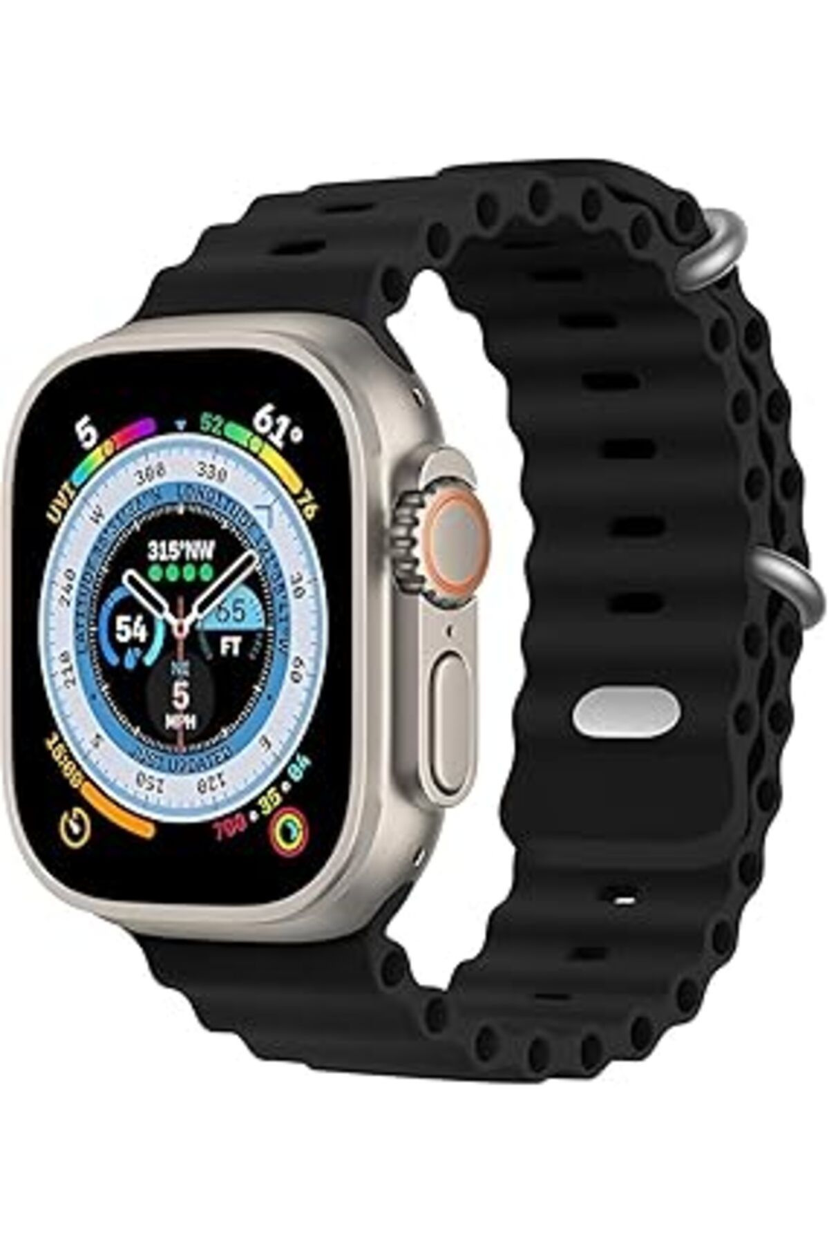 Qedii Minesk Apple Watch Için Tüm Serileri Ile Uyumlu Yumuşak Silikon Spor Kordon Boyu Ayarlanabilir Kayı