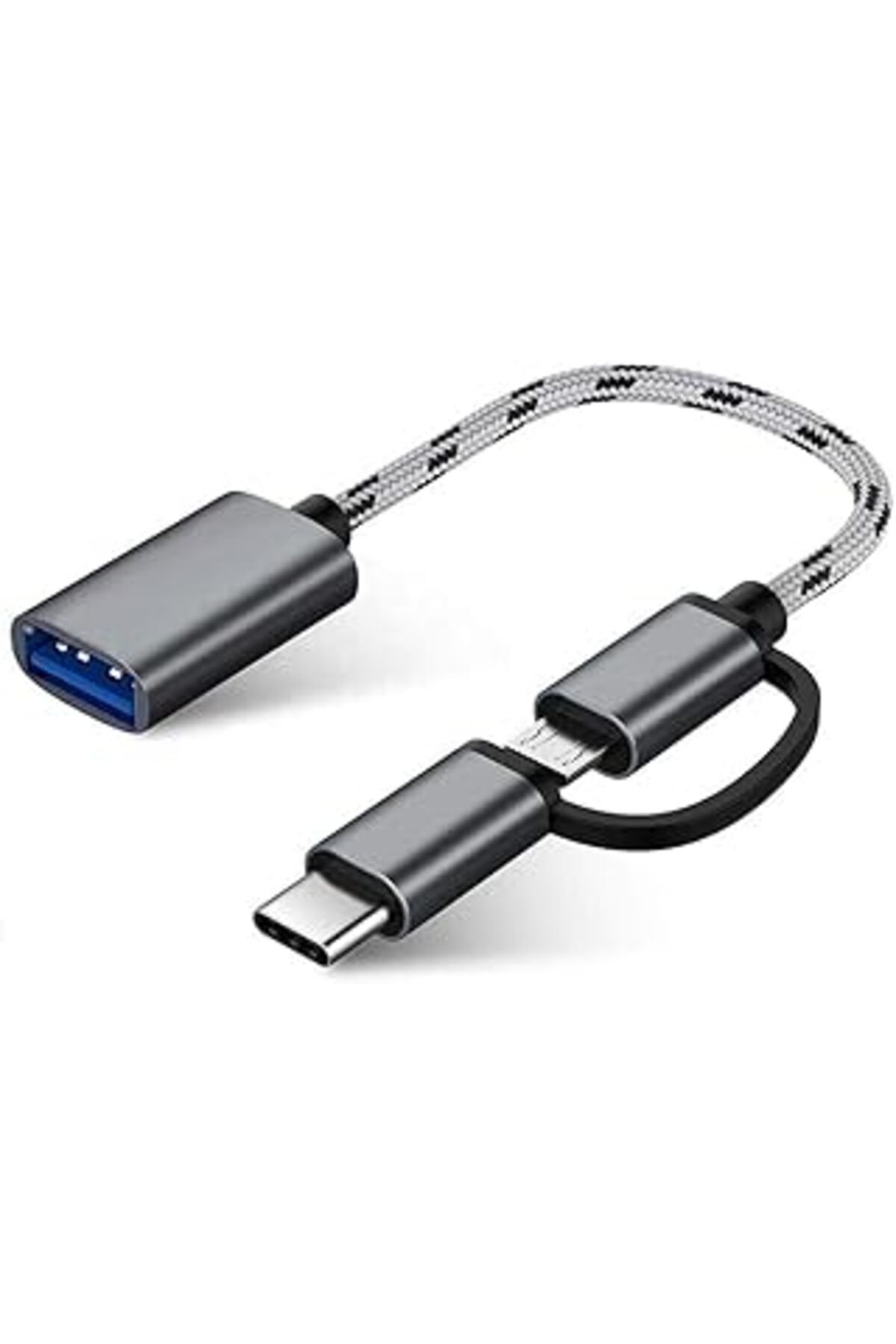 Pazarcan Usb 3.0 Otg To Type C Micro Usb Data Şarj Çevirici Dönüştürücü Adaptör