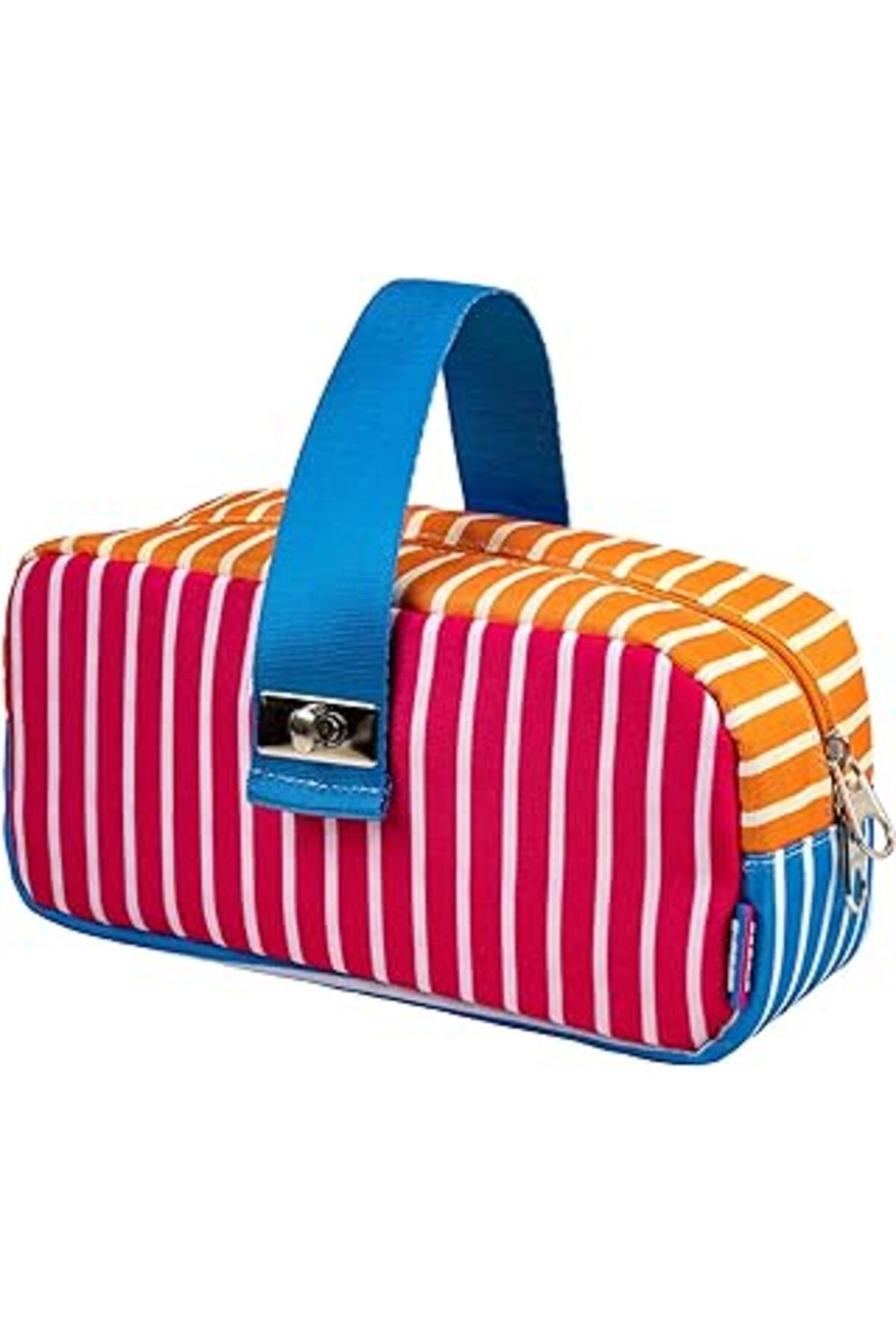Mu Art S-Case Kilitli Çok Amaçlı Çanta- Çizgili Model C