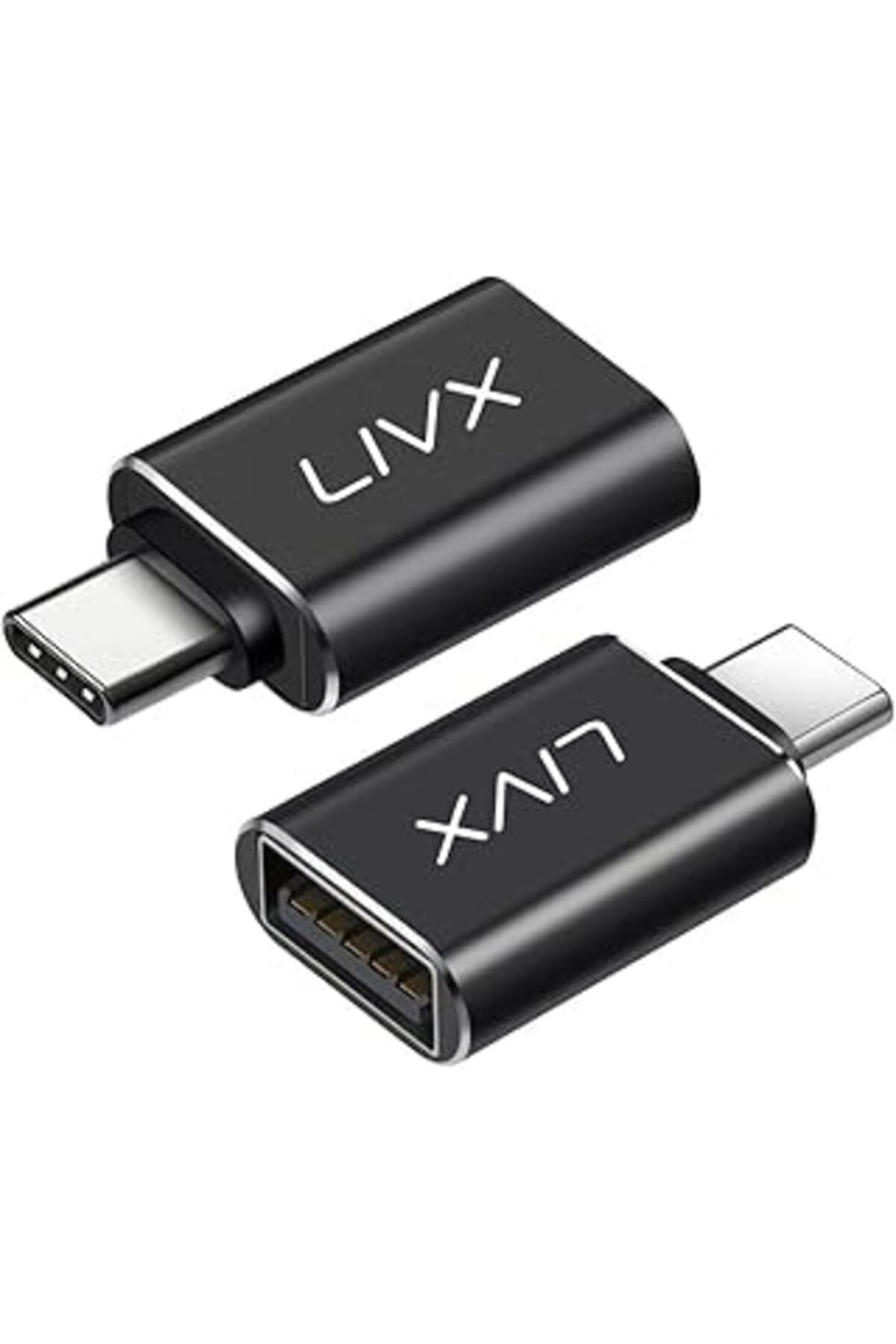 Karachil Livx Usb 3.1 To Type-C 10Gbps 3A Hızlı Şarj Ve Data Aktarımı Çevirici Dönüştürücü Otg Adaptör Siyah