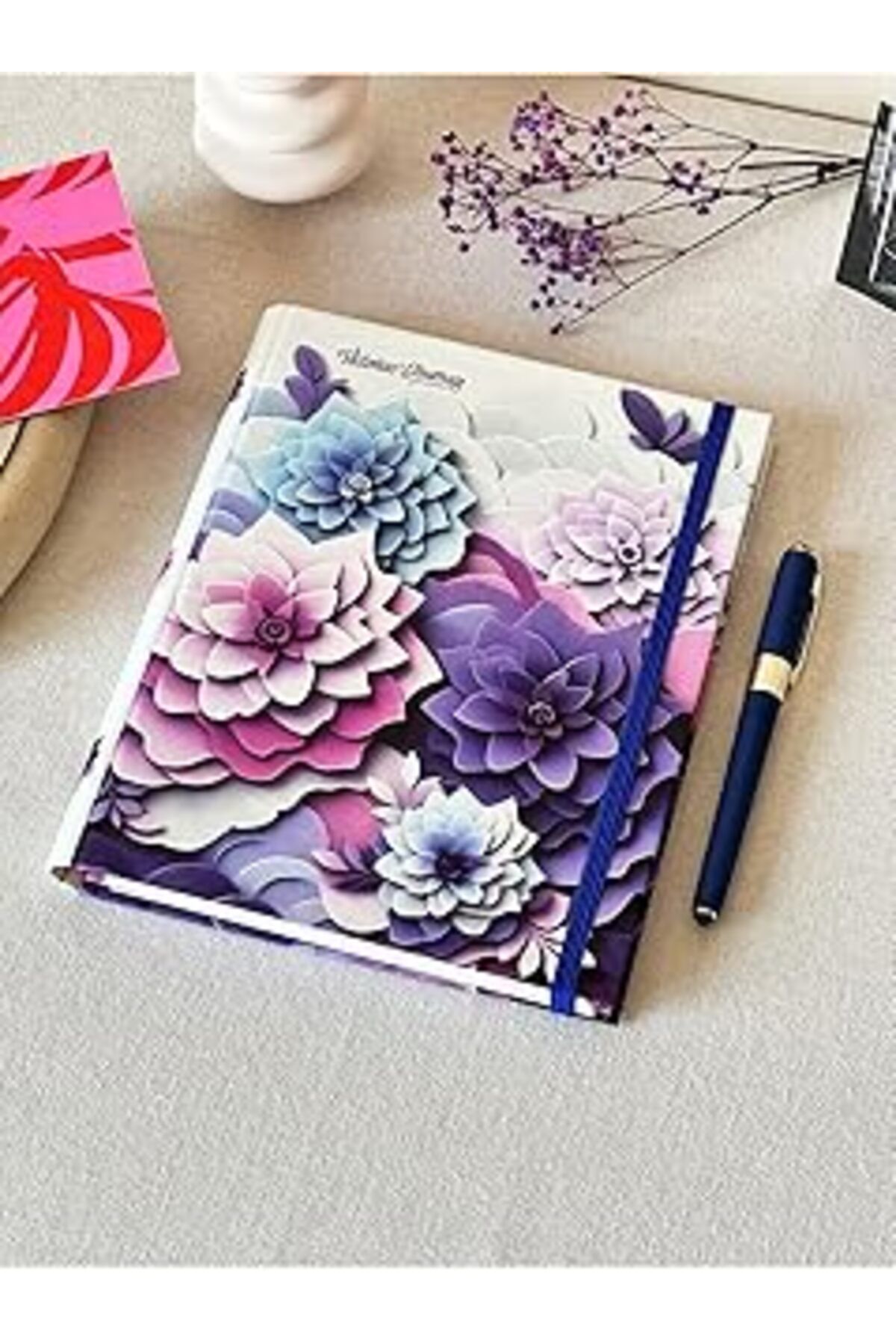Pazarcan Gizli Spiralli Defter Sert Kapak 192 Sayfa 96 Yaprak 17X24 Cm 90Gr. Çizgili