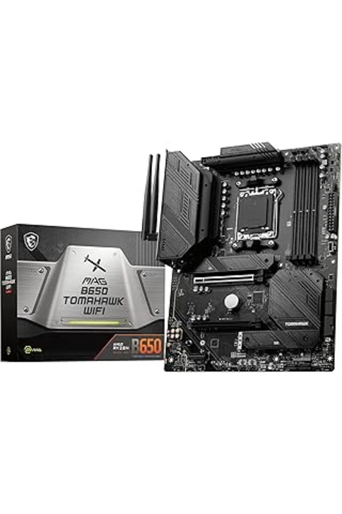 Karachil Msi Mag B650 Tomahawk Wifi Am5 Ddr5 6600Mhz(Oc) Hdmi Dp M.2 Usb3.2 2.5G Lan Wifi 6E Atx Anakart