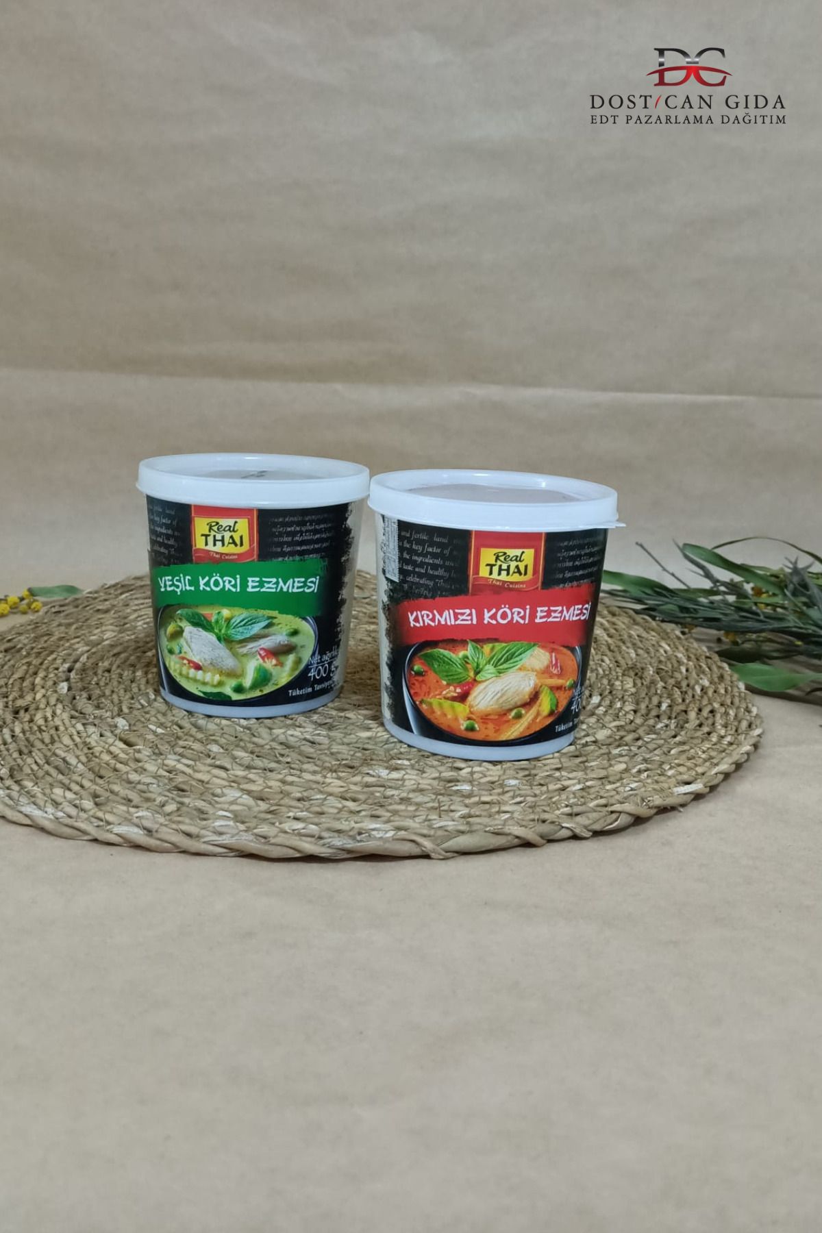 Real Thai KIRMIZI VE YEŞİL KÖRİ EZMESİ SETİ 400G (2Lİ)