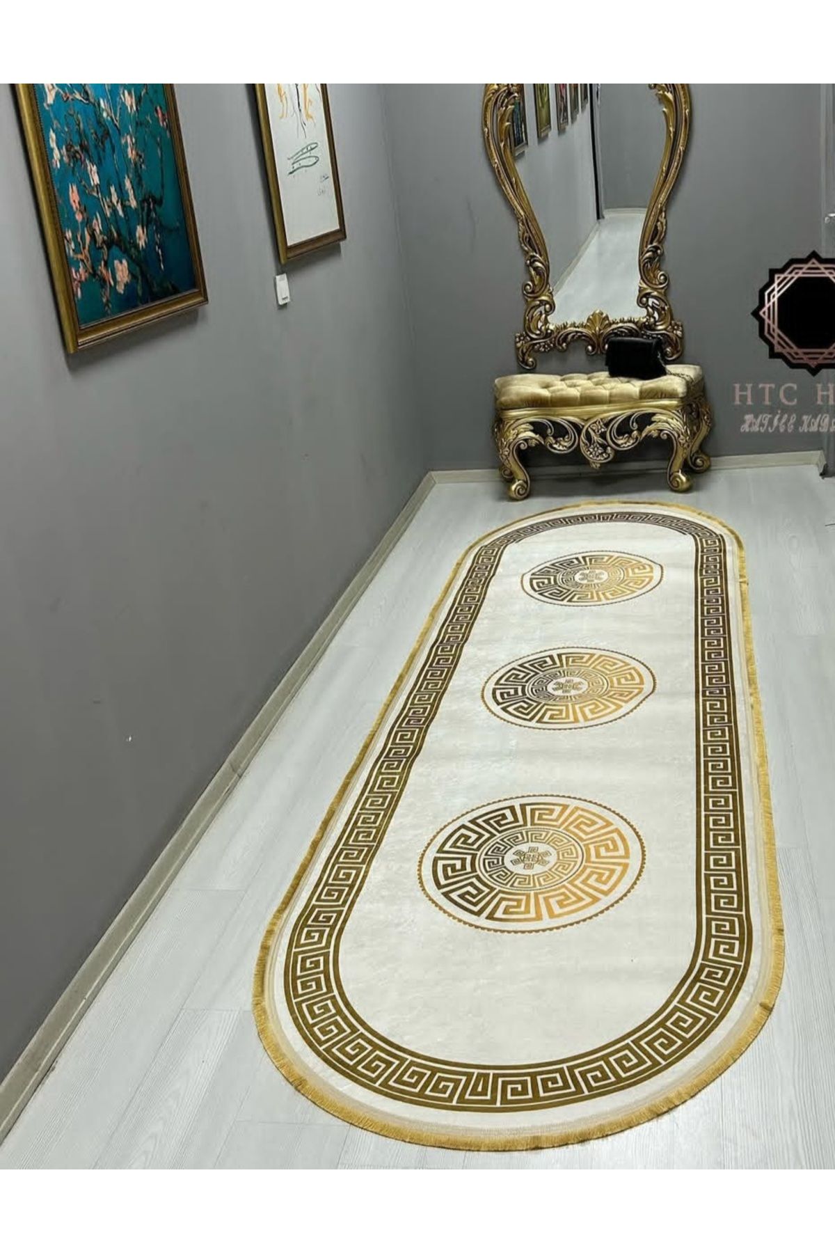 hayat life DİJİTAL BASKILI HALI YOLLUK ( DERİ KAYMAZ TABAN )