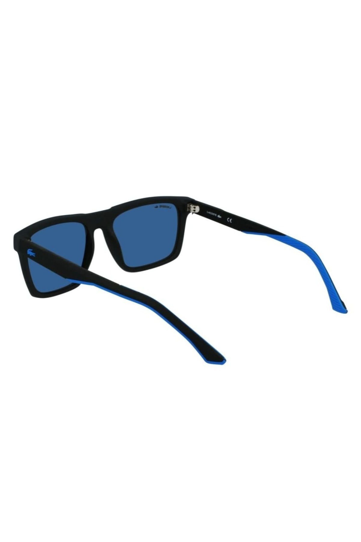 Lacoste-Matt Blue Square Sunglasses for Men L957S 002 Size 56 4