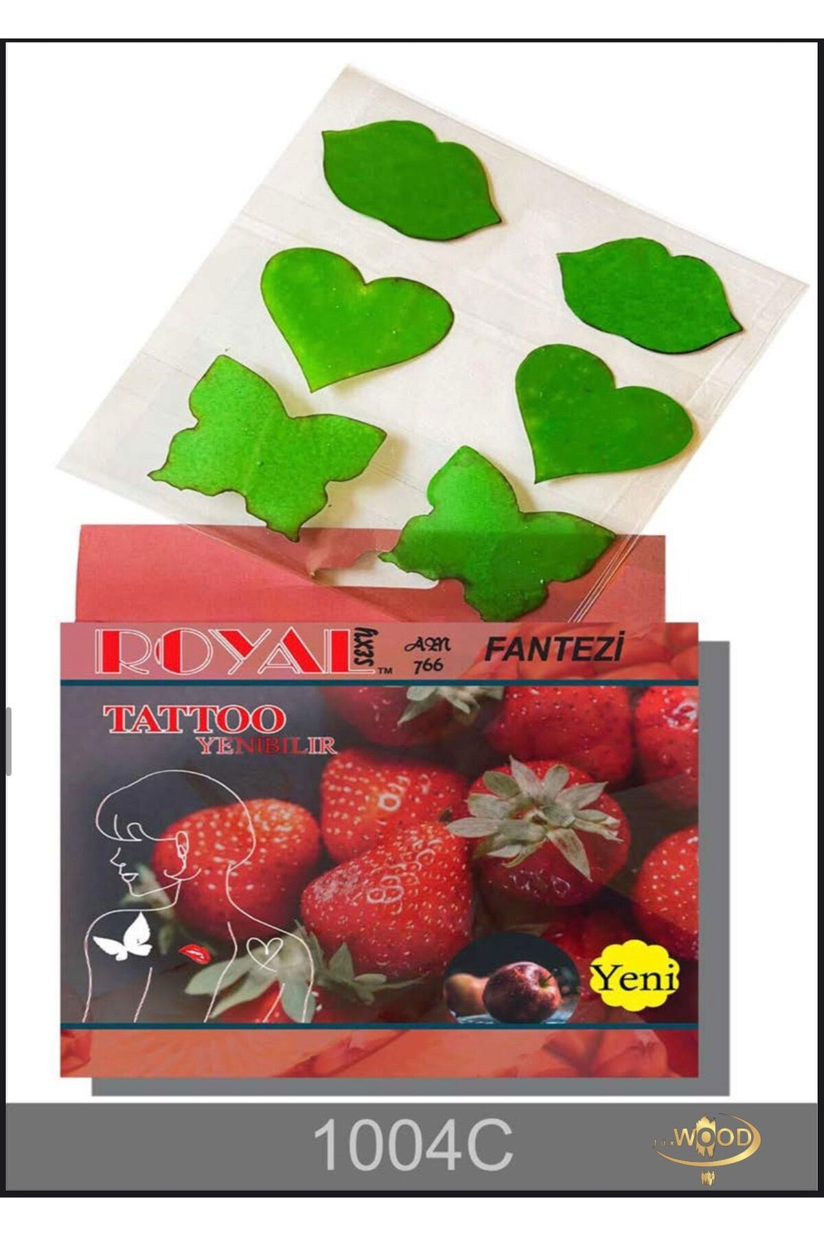 Lüx Wood Yenilebilir Meyve Aromalı Vücut Bantları