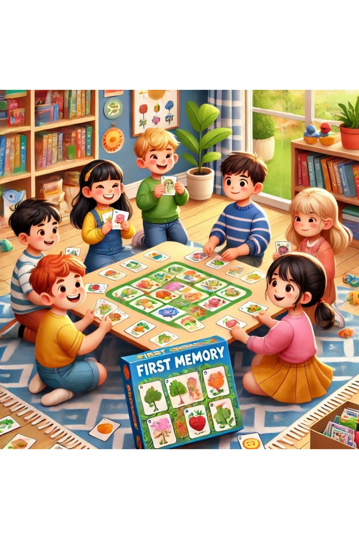 Smart-First Memory Game - Classic Matching Game with 24 Pairs of Beautifully Illustrated Picture Car 4