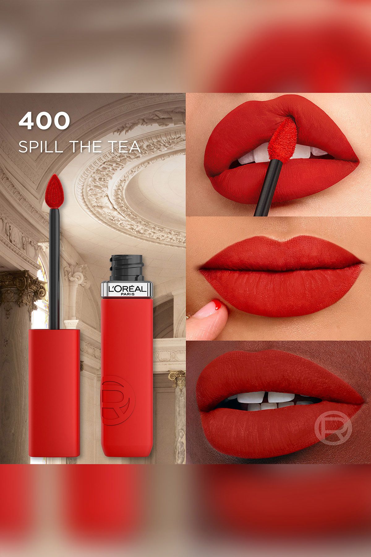 L'Oreal Paris-Infaillible Matte Resistance Likit Mat Ruj - 400 Spill The Tea 5