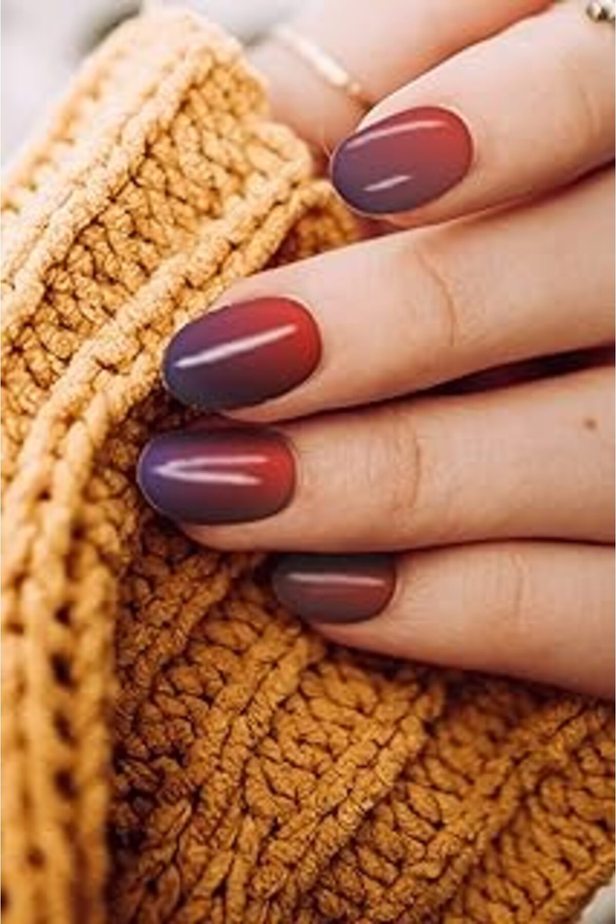 Karachil Artikel Kırmızı - Lacivert Ombre Tırnak Dövmesi, Tırnak Tattoo, Nail Art, Tırnak Sticker, Nail Sti