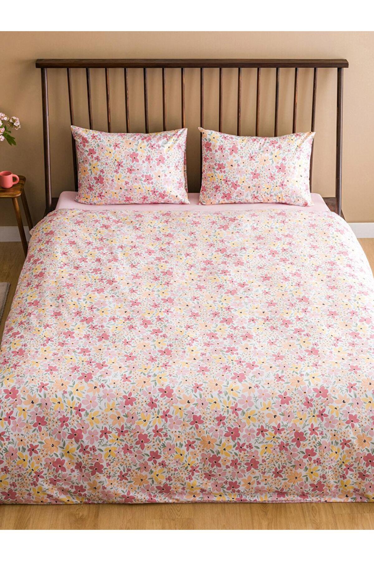 LC Waikiki-Lcw Home Floral Patterned Double Duvet Cover Set 2